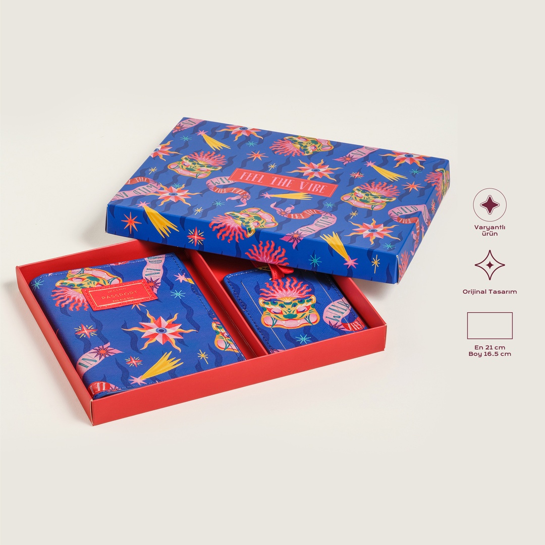 Meılın Pvc Seyahat Seti 21x16.5x2.5 Cm Koyu Mavi