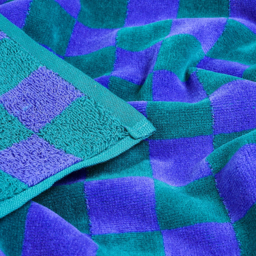 Tabea Yeşil - Mavi Yüz Havlusu 50x90 Cm