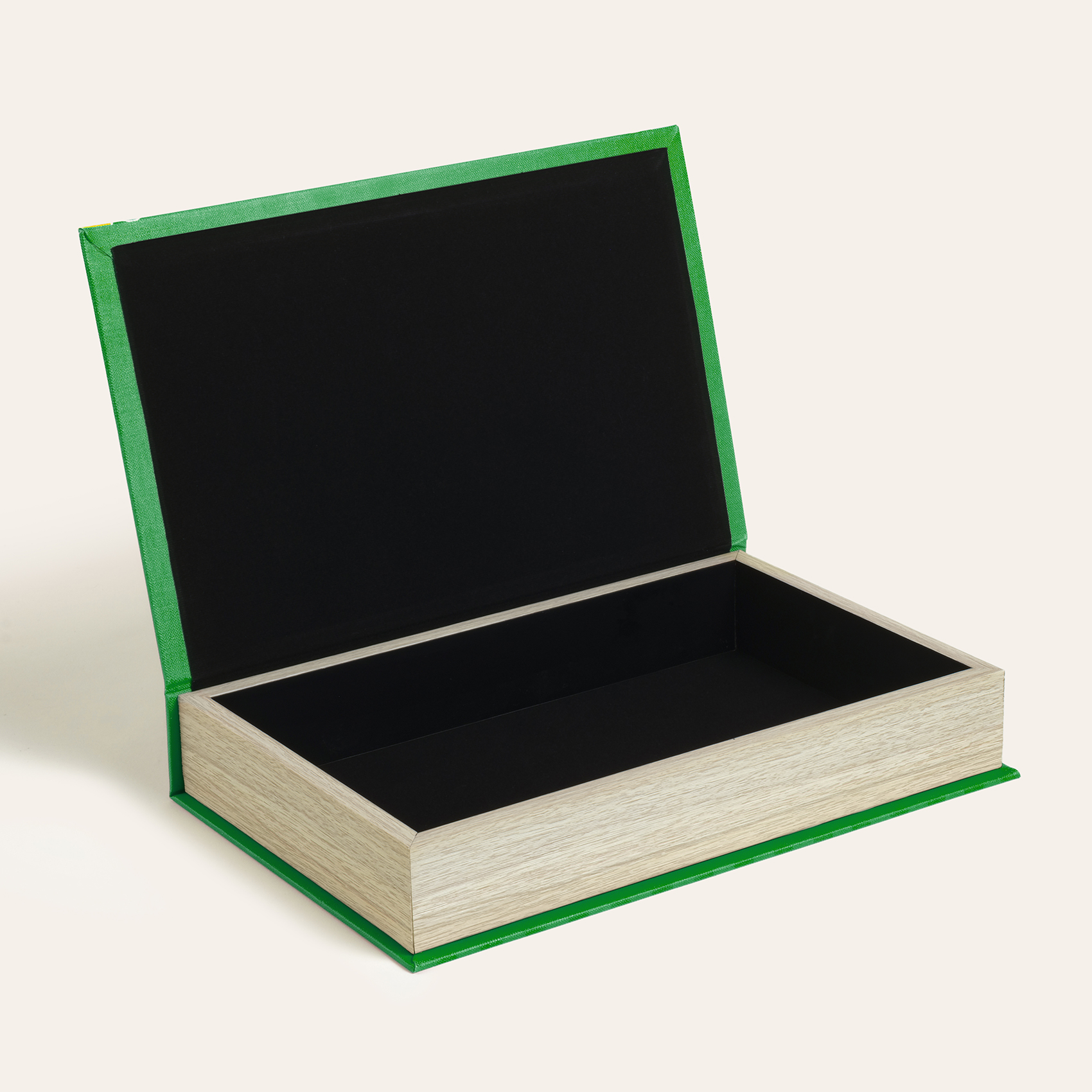 Olbıa Kanvas - Polistren - Kadife Dekoratif Kutu 19x30 Cm Yeşil