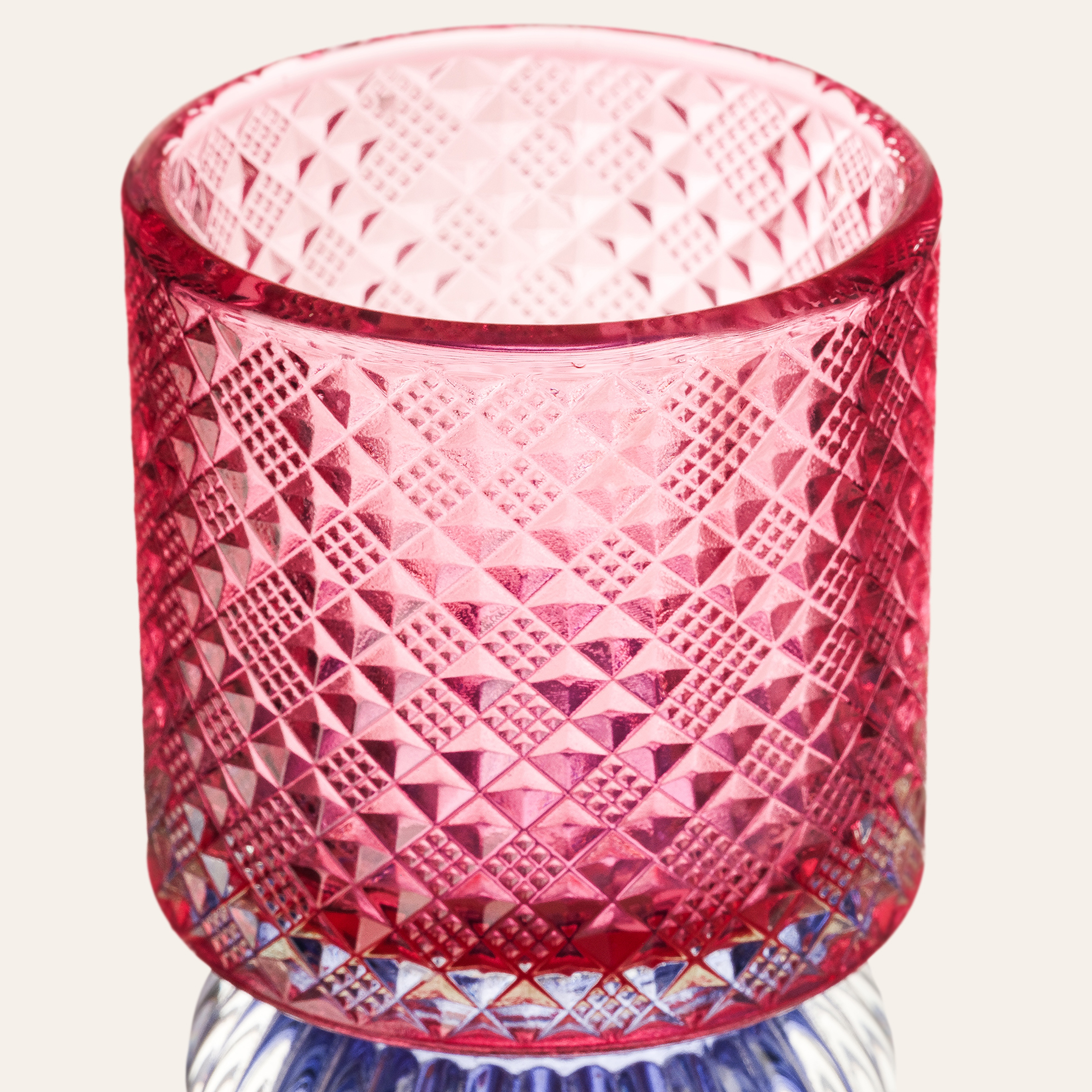 Nanjıng Cam Dekoratif Obje 7x7x23 Cm Renkli