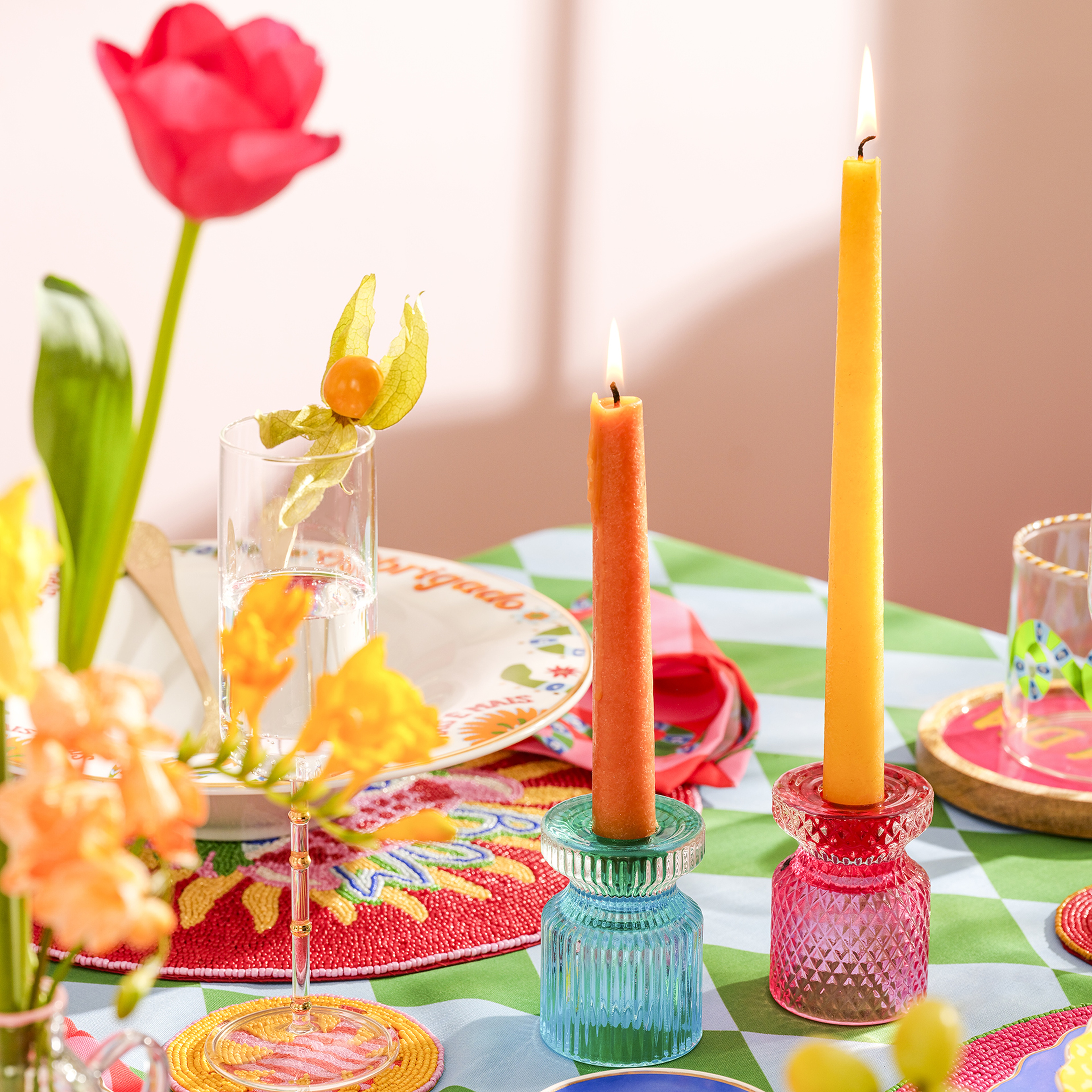 Nanjıng Cam Dekoratif Obje 6x6x8.5 Cm Renkli