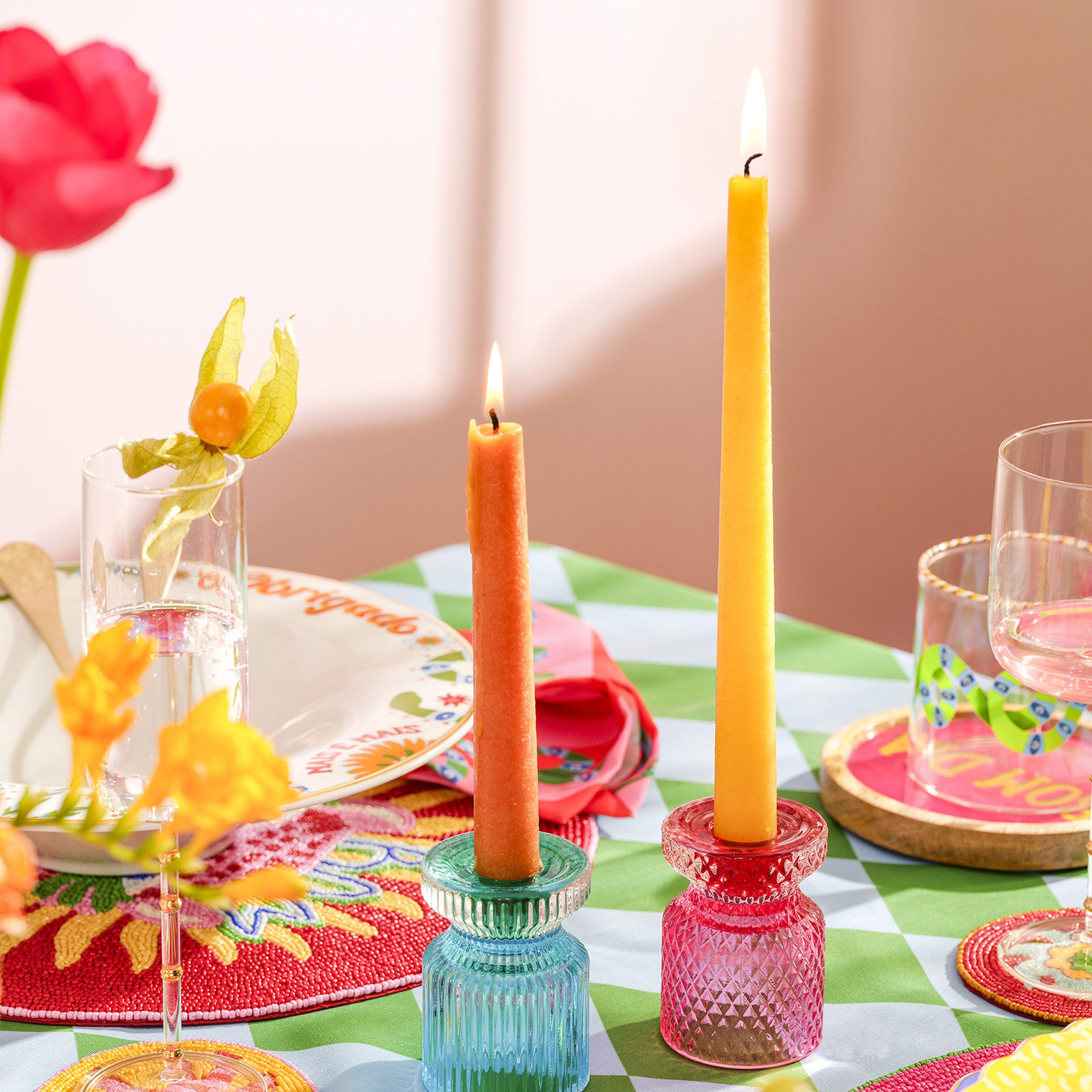 Nanjıng Cam Dekoratif Obje 6x6x8.5 Cm Renkli