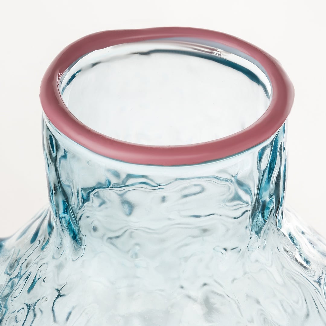 Nanjıng Borosilikat Cam Vazo 10.5x6.5x15.5 Cm Renkli