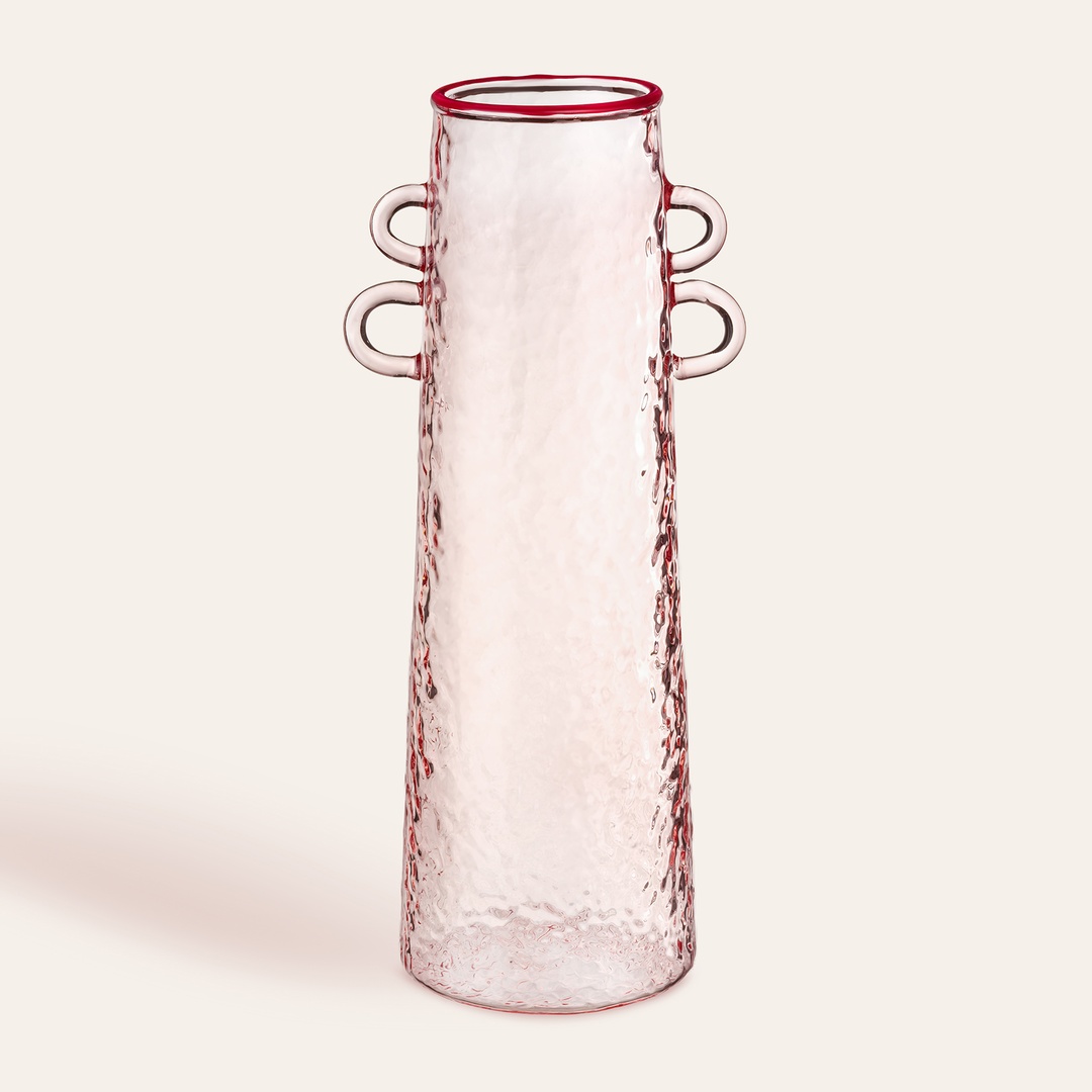 Nanjıng Borosilikat Cam Vazo 8x10x24 Cm Renkli