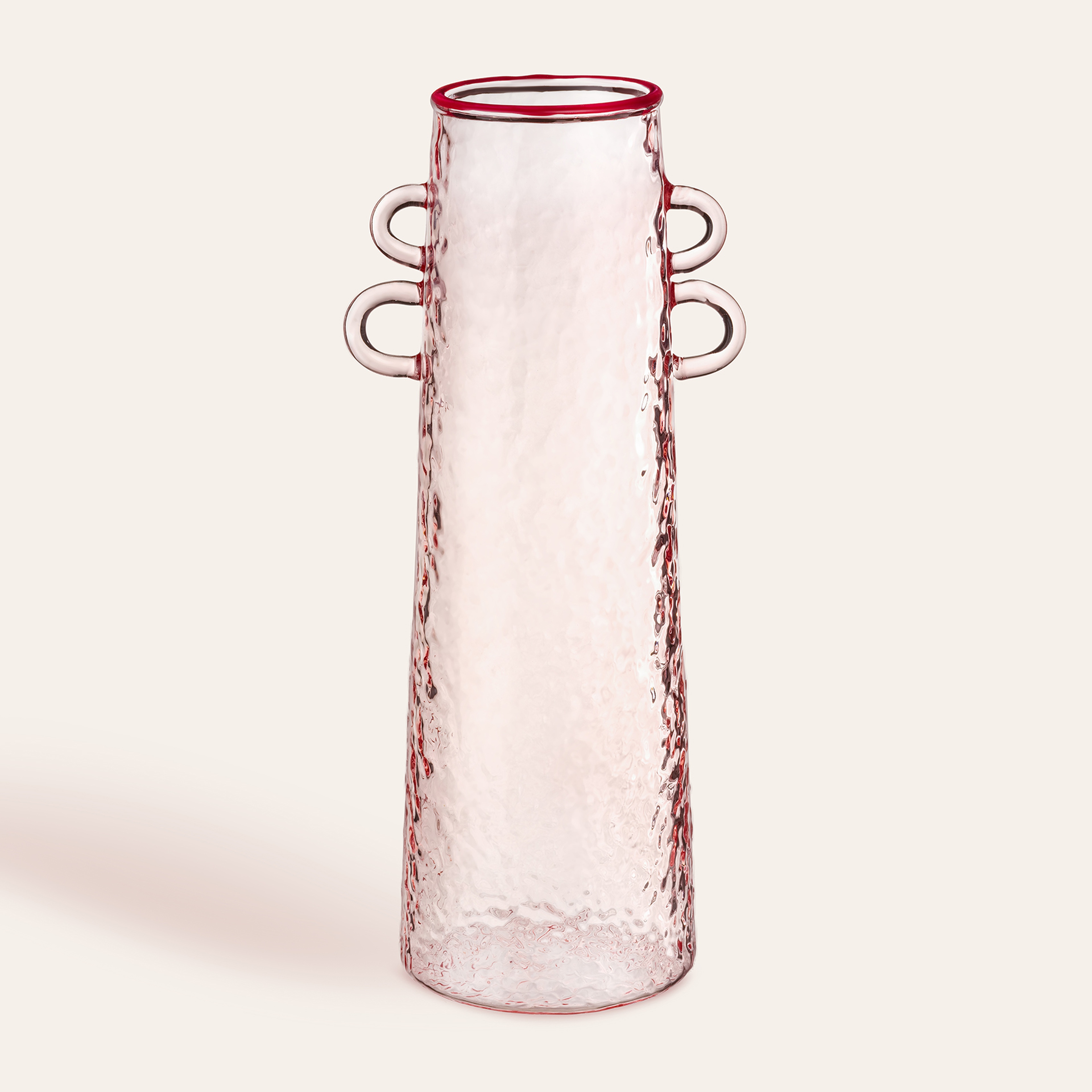 Nanjıng Borosilikat Cam Vazo 8x10x24 Cm Renkli