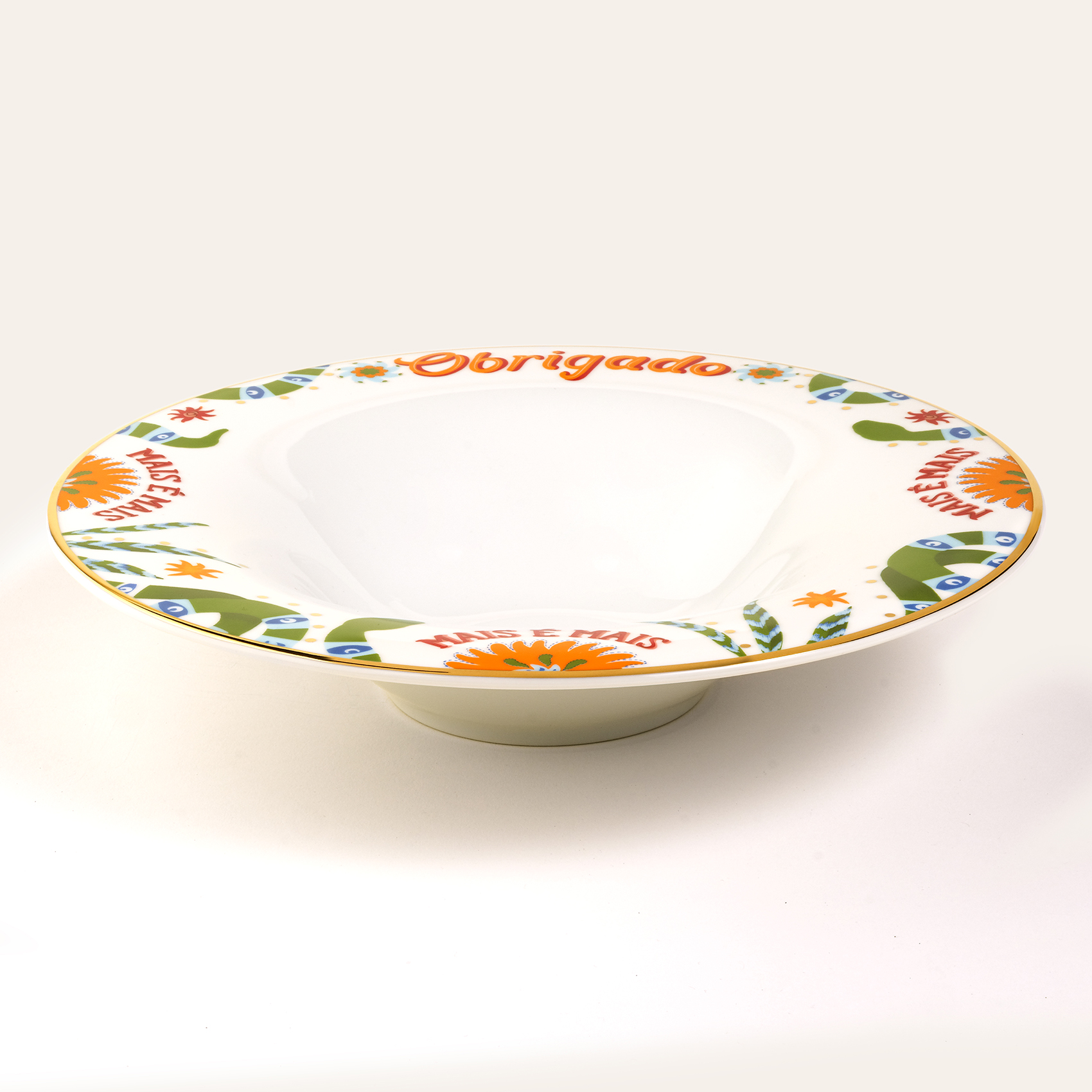 Lublın Porselen Makarna Tabağı 30 Cm Yeşil