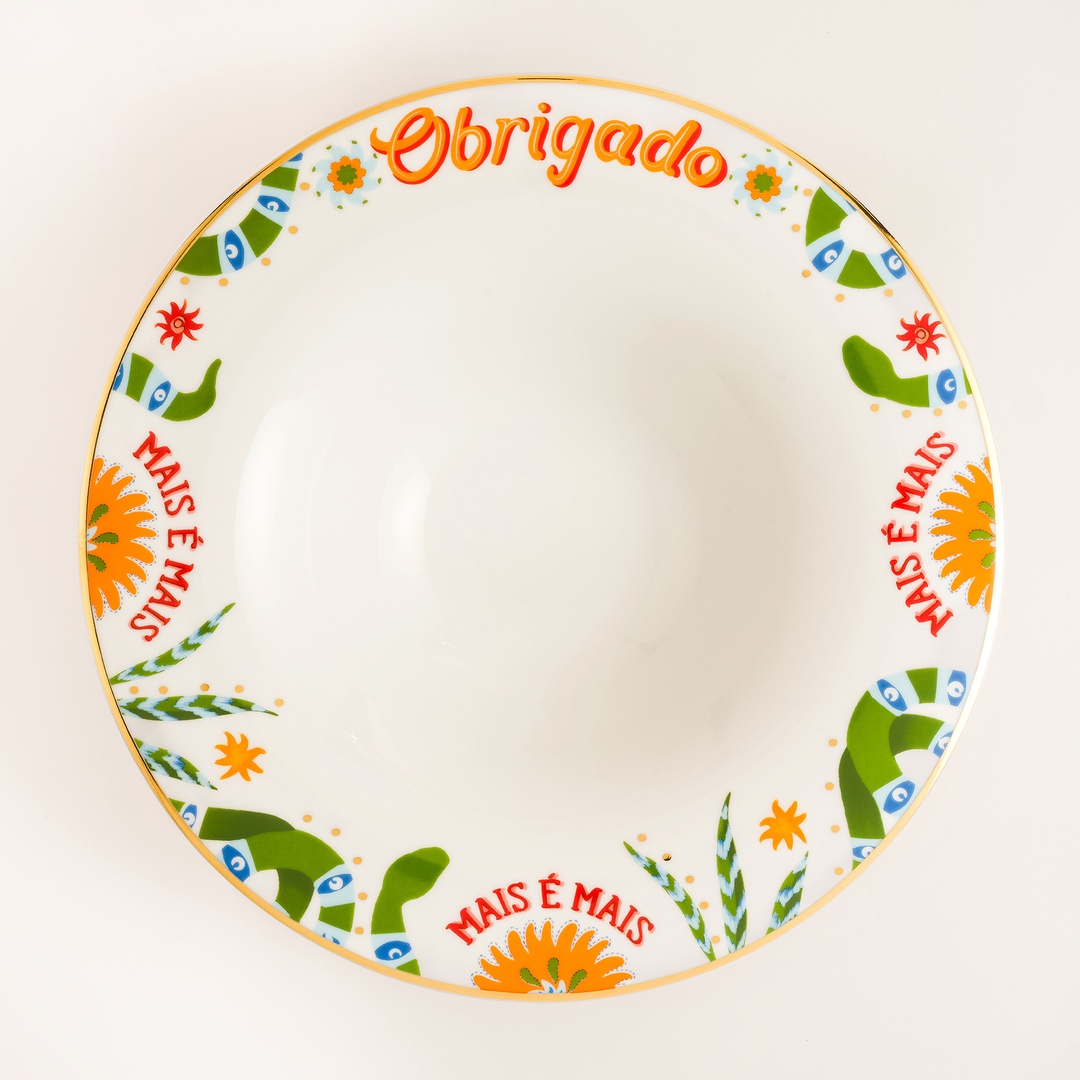 Lublın Porselen Makarna Tabağı 30 Cm Yeşil