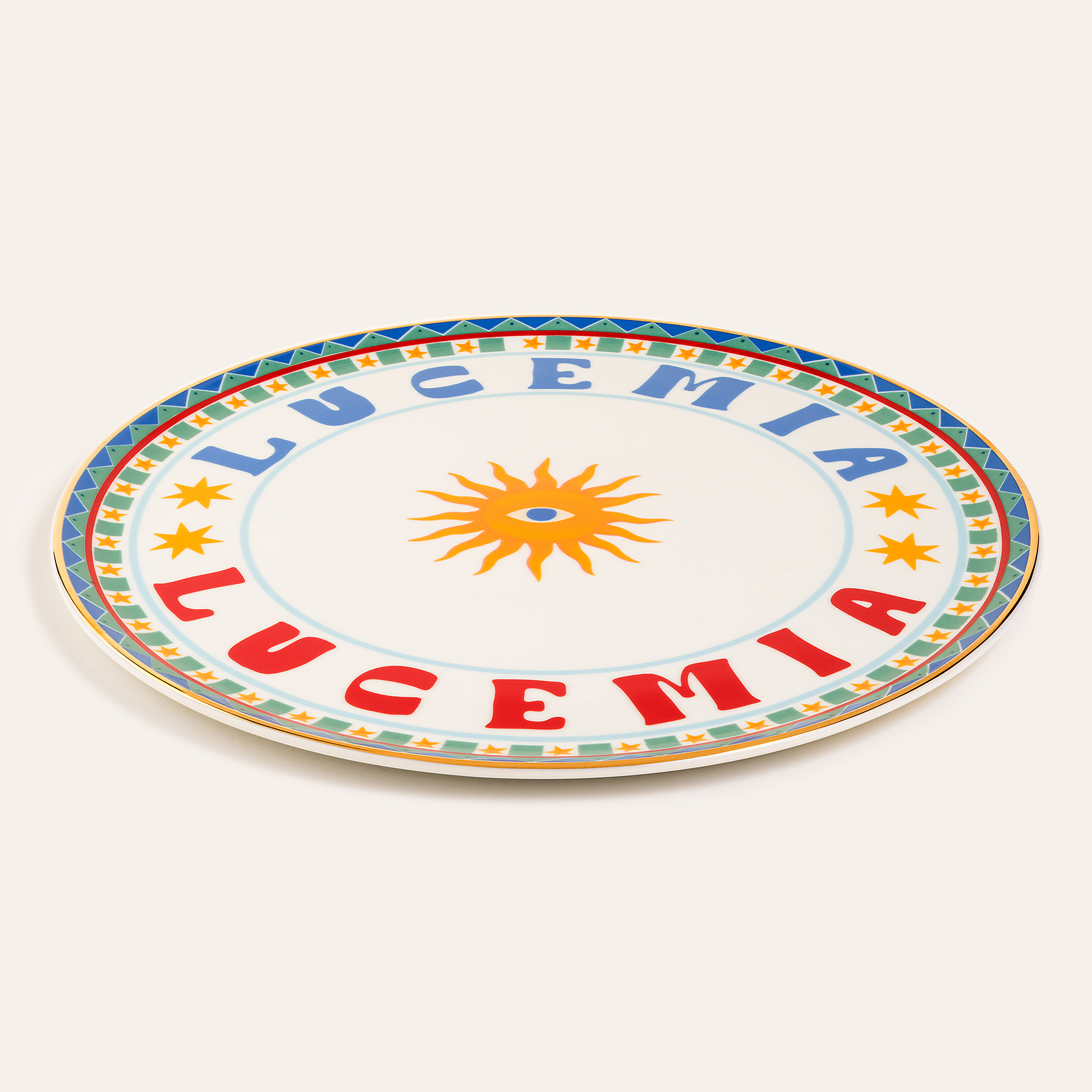 Lublın Porselen Pizza Tabağı 33 Cm Mavi