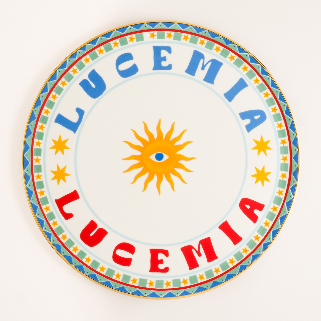 Lublın Porselen Pizza Tabağı 33 Cm Mavi