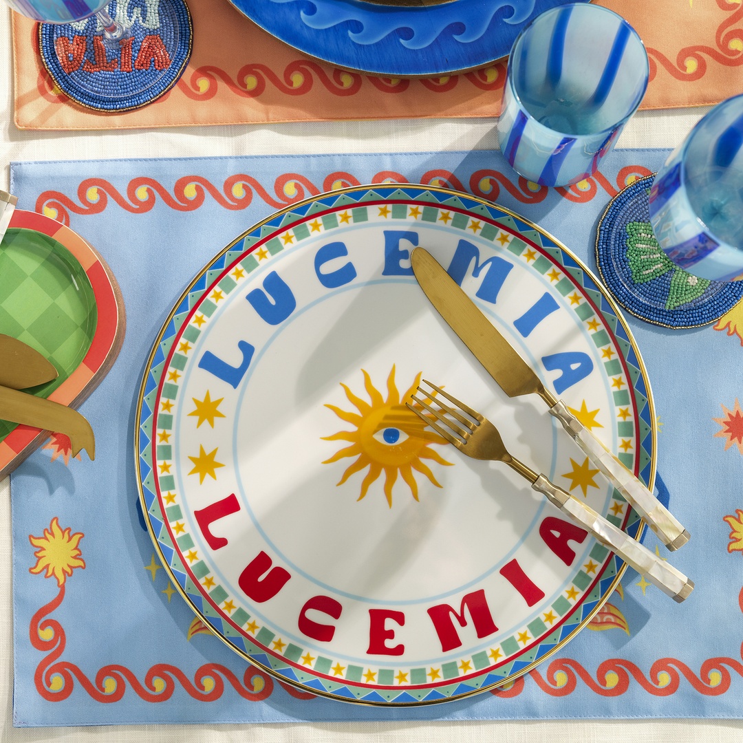 Lublın Porselen Pizza Tabağı 33 Cm Mavi