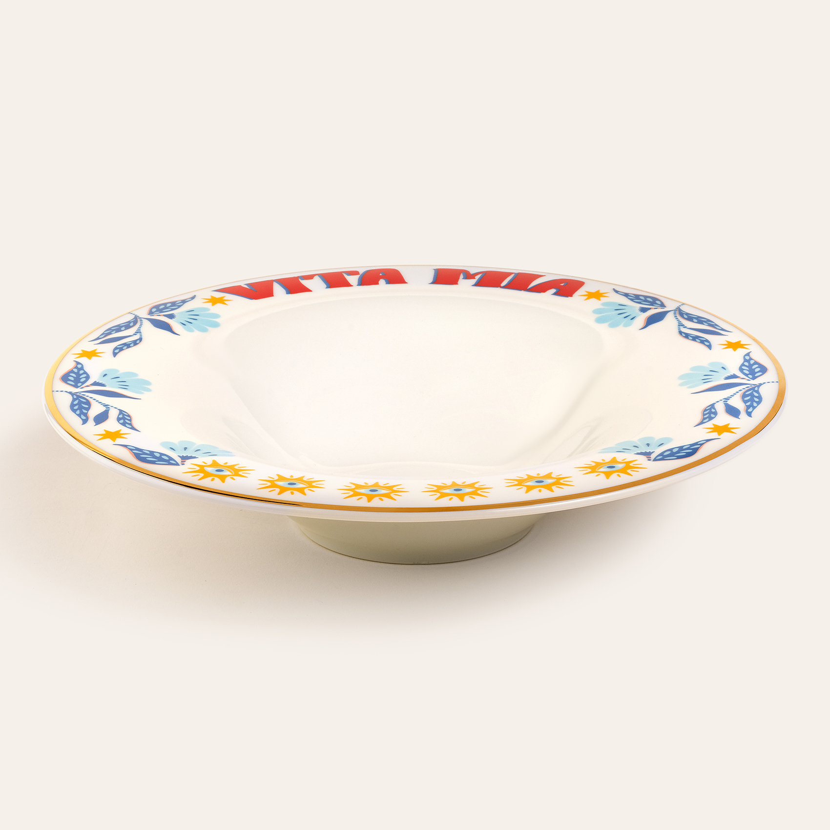 Lublın Porselen Makarna Tabağı 30 Cm Mavi