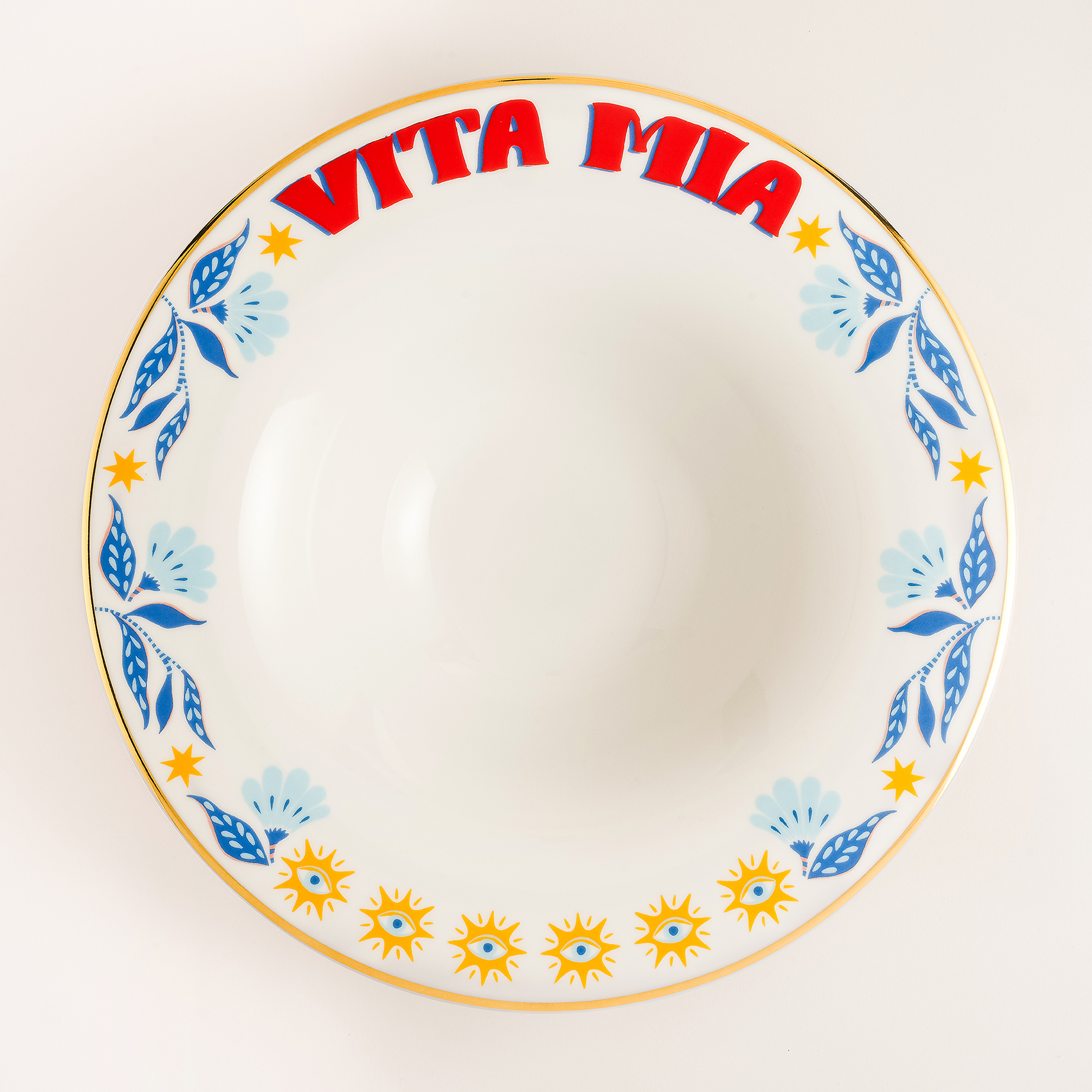 Lublın Porselen Makarna Tabağı 30 Cm Mavi