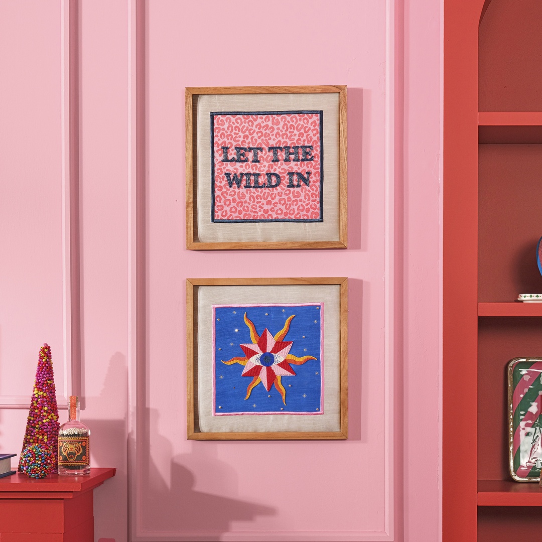 Dadrı El İşi Boncuklu Ağaç Tablo 40x40 Cm Mavi