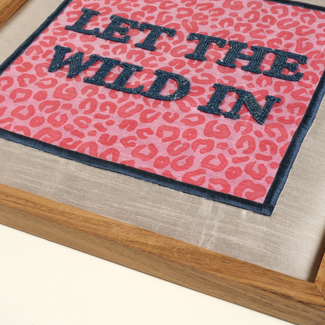 Dadrı El İşi Dekoratif Boncuklu Ağaç Tablo 40x40 Cm Pembe