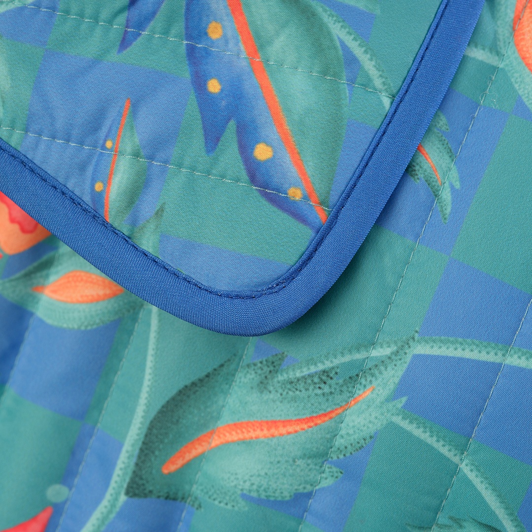 Tarabya Dijital Baskılı Puffer Ceket - Renkli