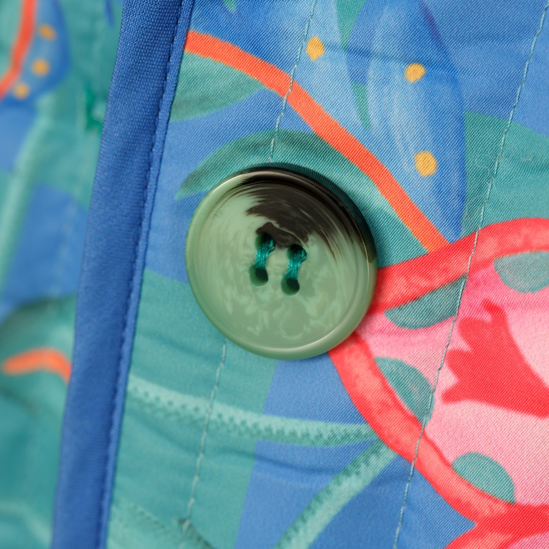 Tarabya Dijital Baskılı Puffer Ceket - Renkli