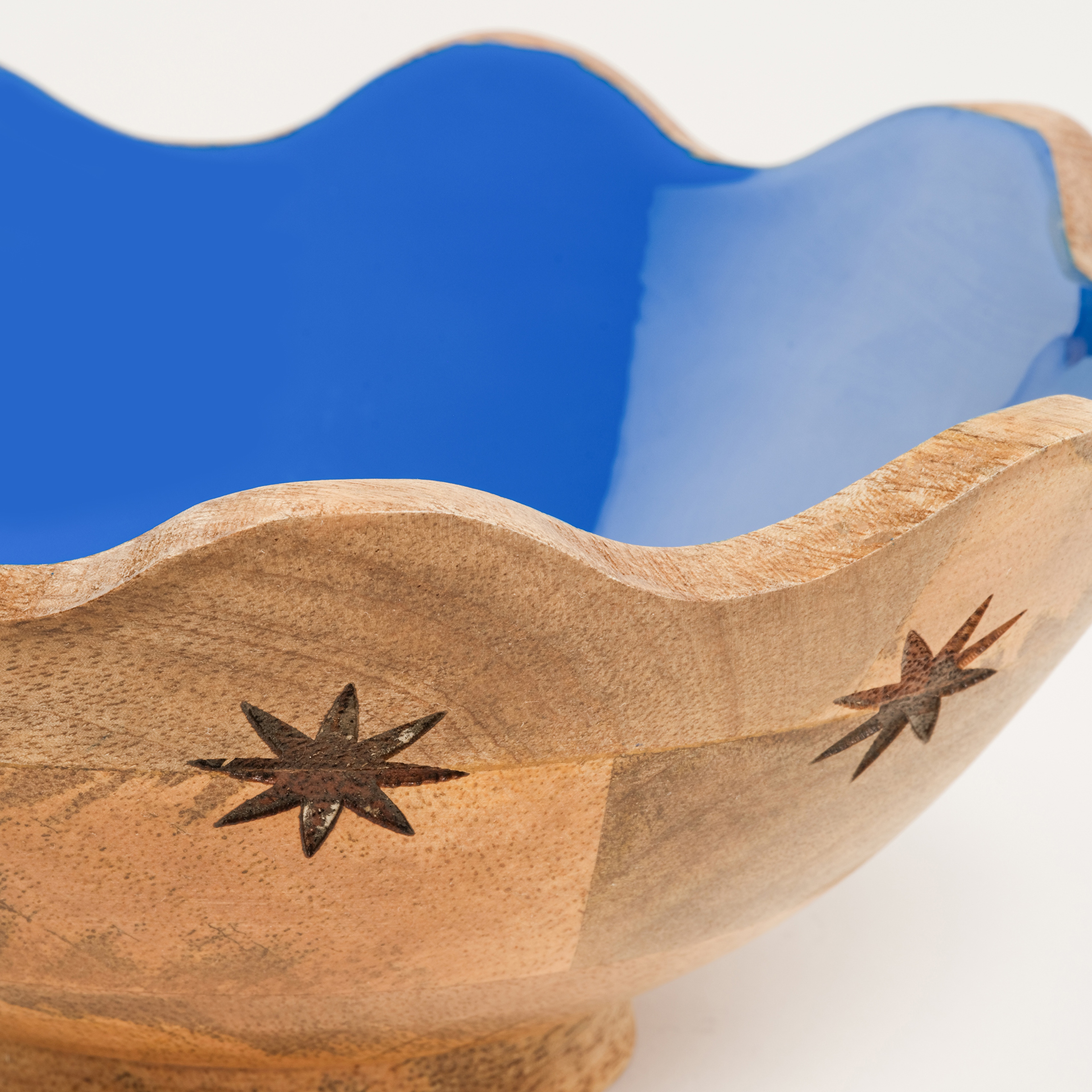 Lakrı Mango Ağacı Kase 22x22x9 Cm Lacivert