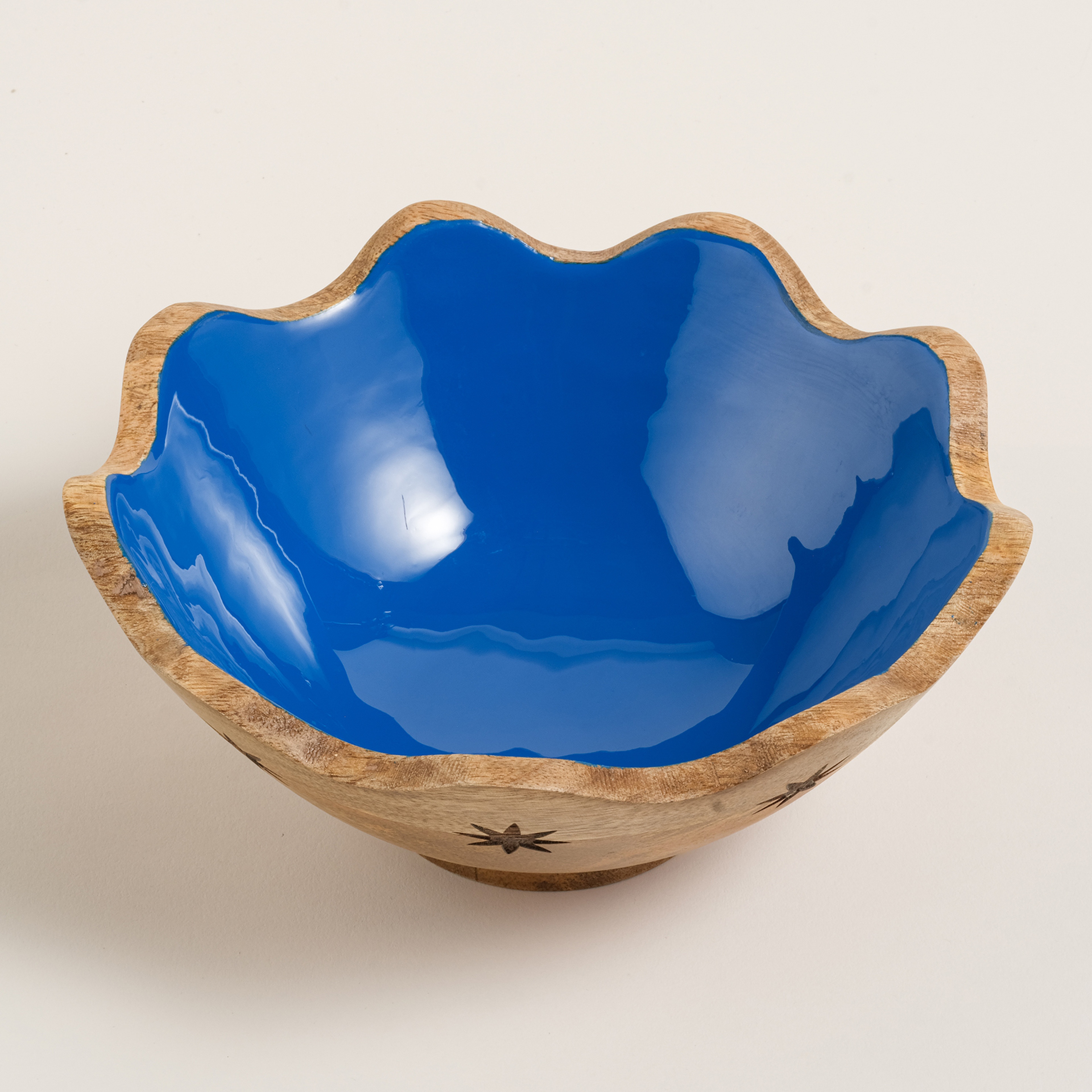 Lakrı Mango Ağacı Kase 22x22x9 Cm Lacivert