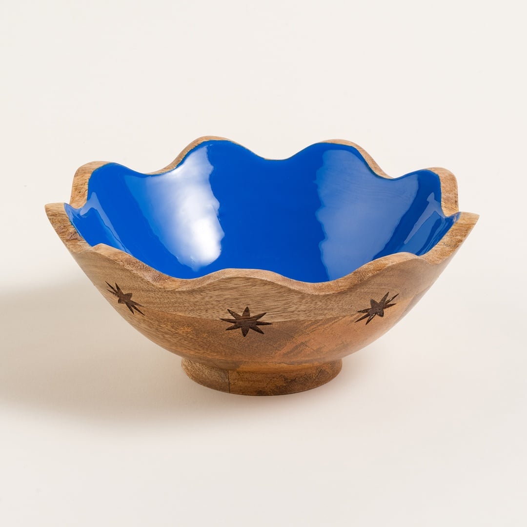 Lakrı Mango Ağacı Kase 22x22x9 Cm Lacivert