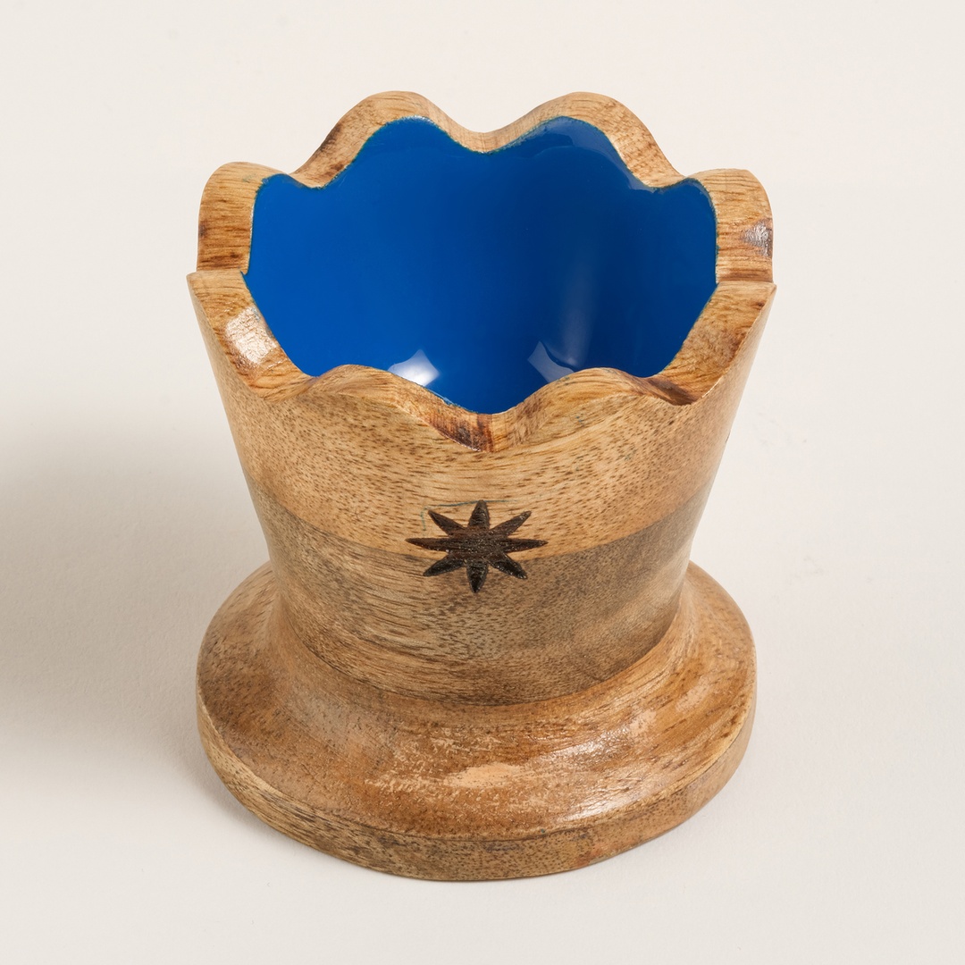 Lakrı Mango Ağacı Çerezlik 8x8x7.5 Cm Lacivert