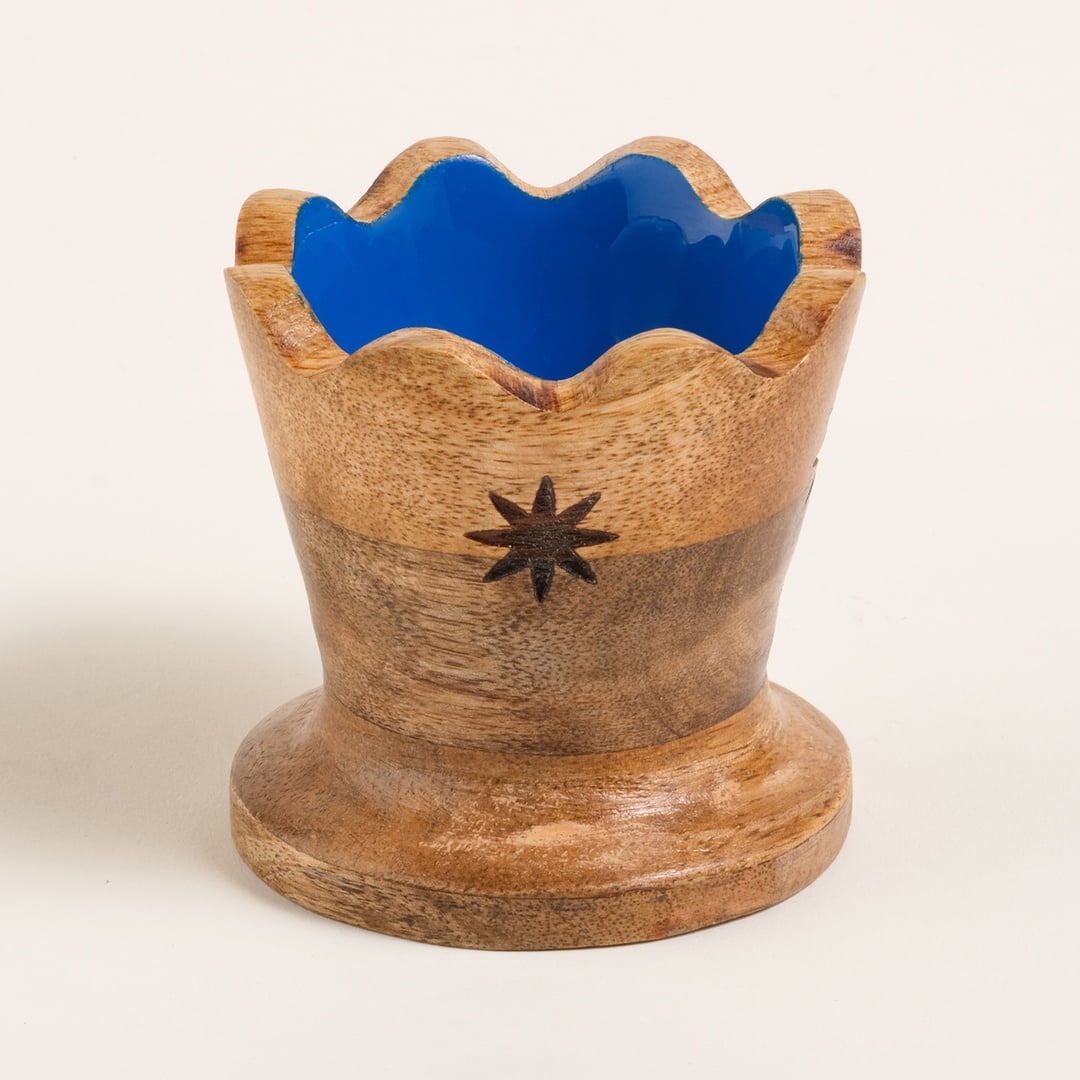 Lakrı Mango Ağacı Çerezlik 8x8x7.5 Cm Lacivert