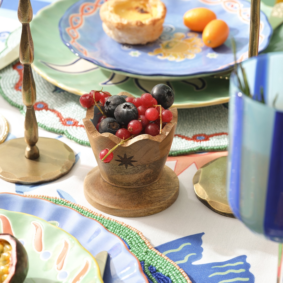 Lakrı Mango Ağacı Çerezlik 8x8x7.5 Cm Mavi