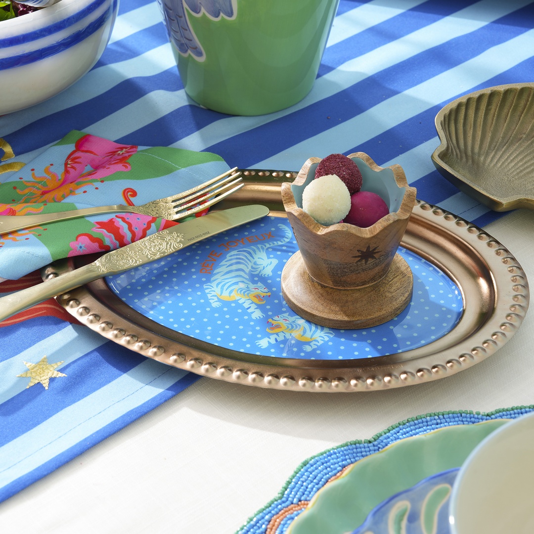 Lakrı Mango Ağacı Çerezlik 8x8x7.5 Cm Mavi