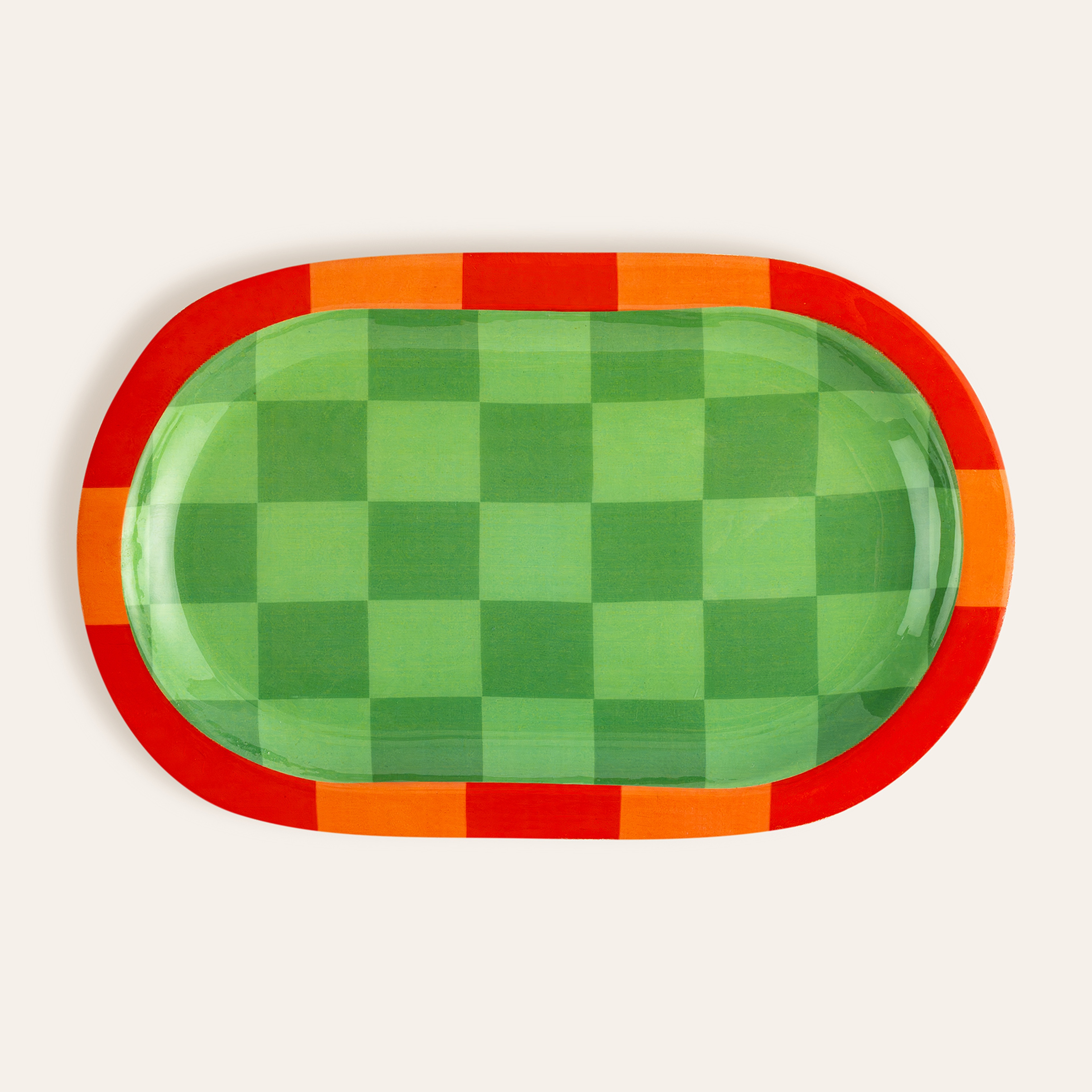 Lakrı Mango Ağacı Sunum Tahtası 22x14x2,5 Cm Yeşil