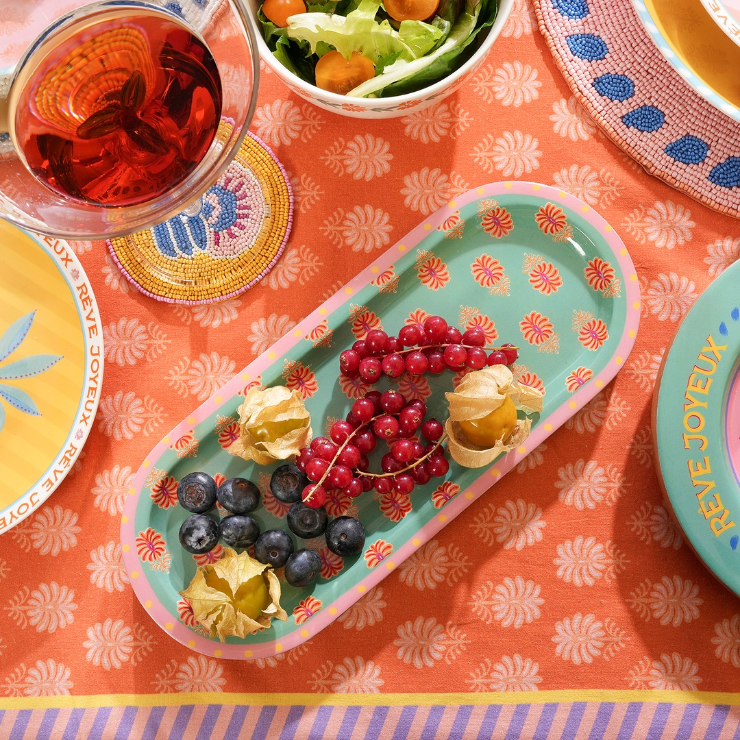 Lakrı Mango Ağacı Sunum Tahtası 31x13x2 Cm Yeşil