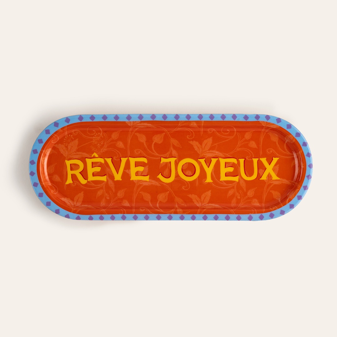 Lakrı Mango Ağacı Sunum Tahtası 37x14x2.5 Cm Turuncu