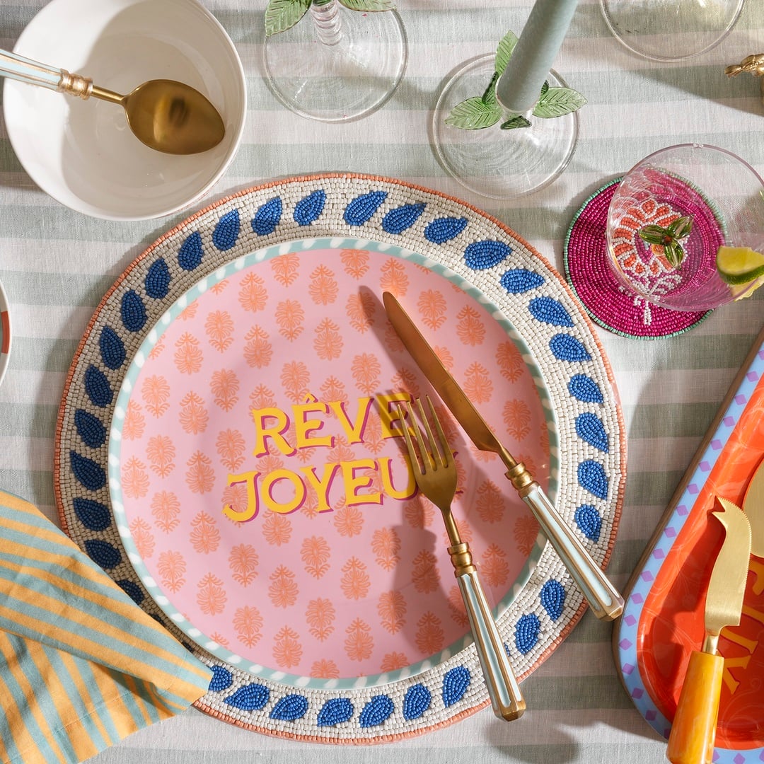 Luohu Porselen Yemek Tabağı 27 Cm Renkli