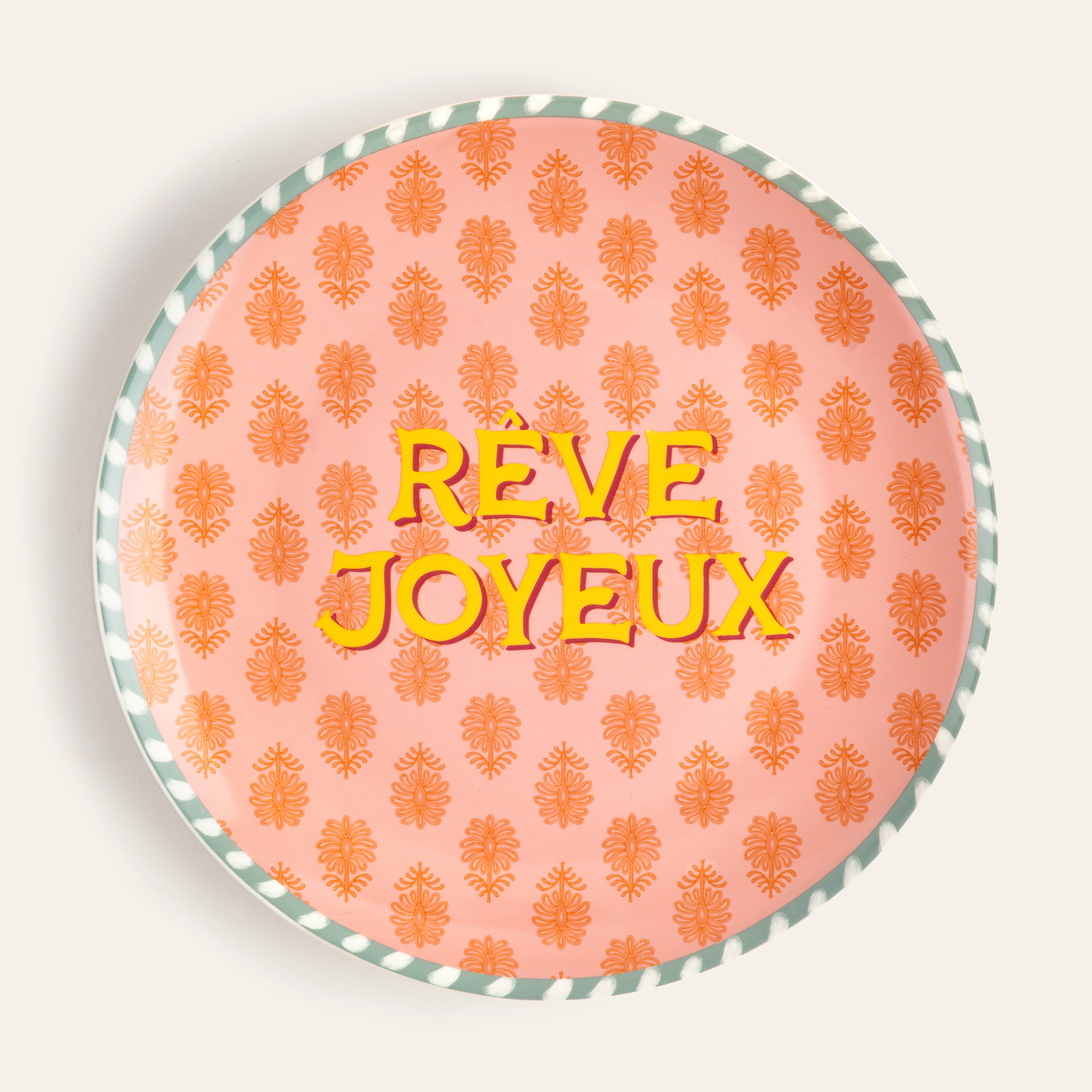 Luohu Porselen Yemek Tabağı 27 Cm Renkli