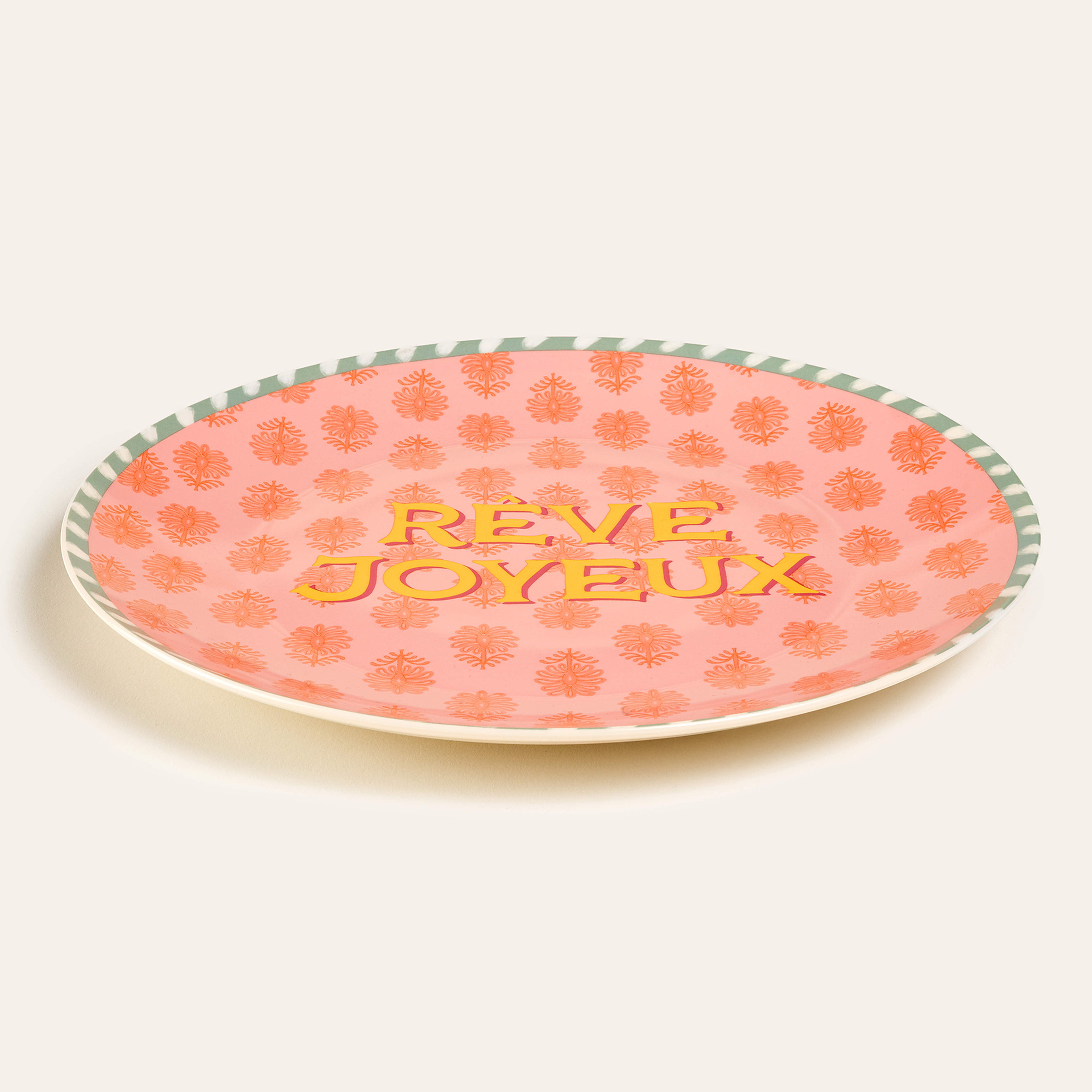 Luohu Porselen Yemek Tabağı 27 Cm Renkli