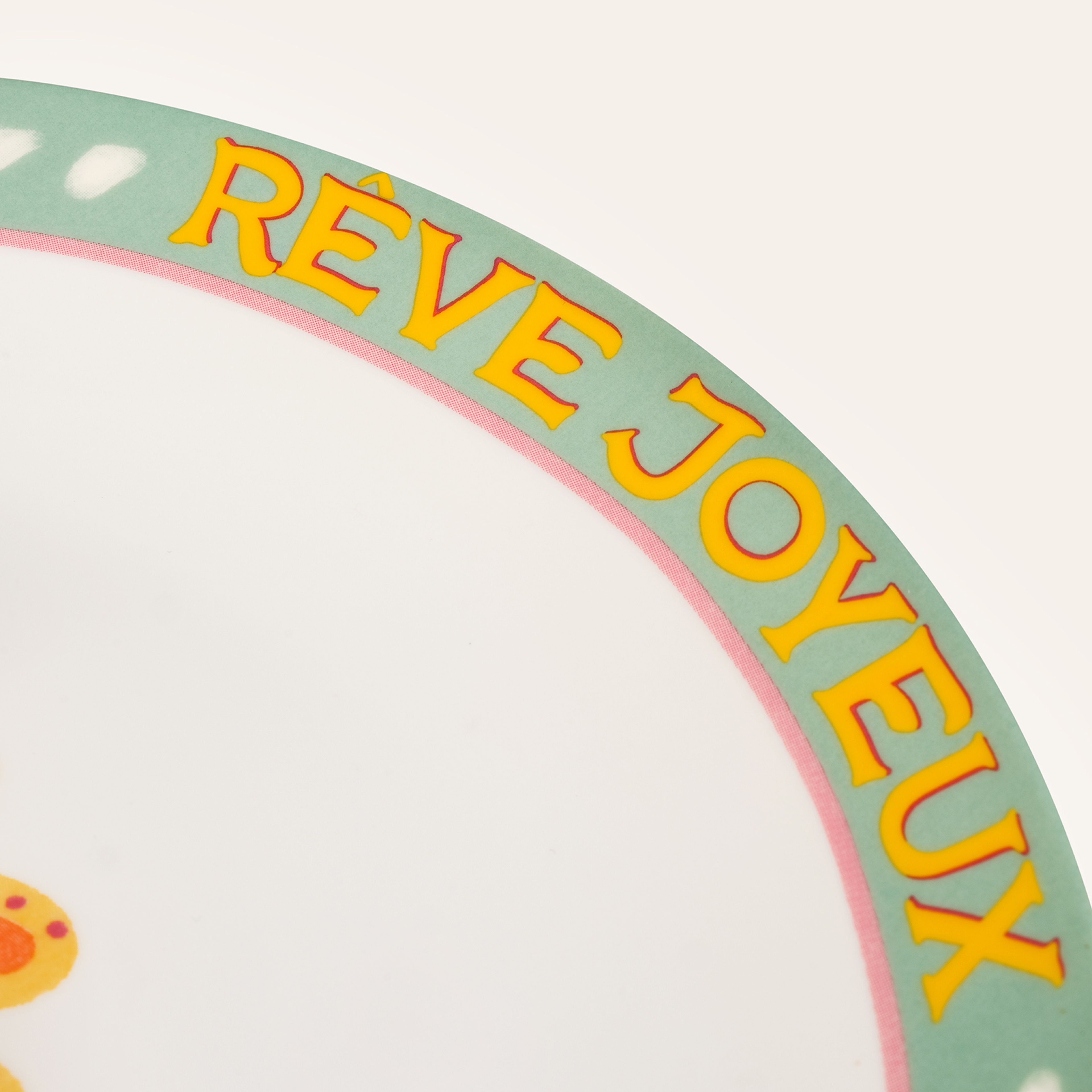 Luohu Porselen Pasta Tabağı 21 Cm Renkli