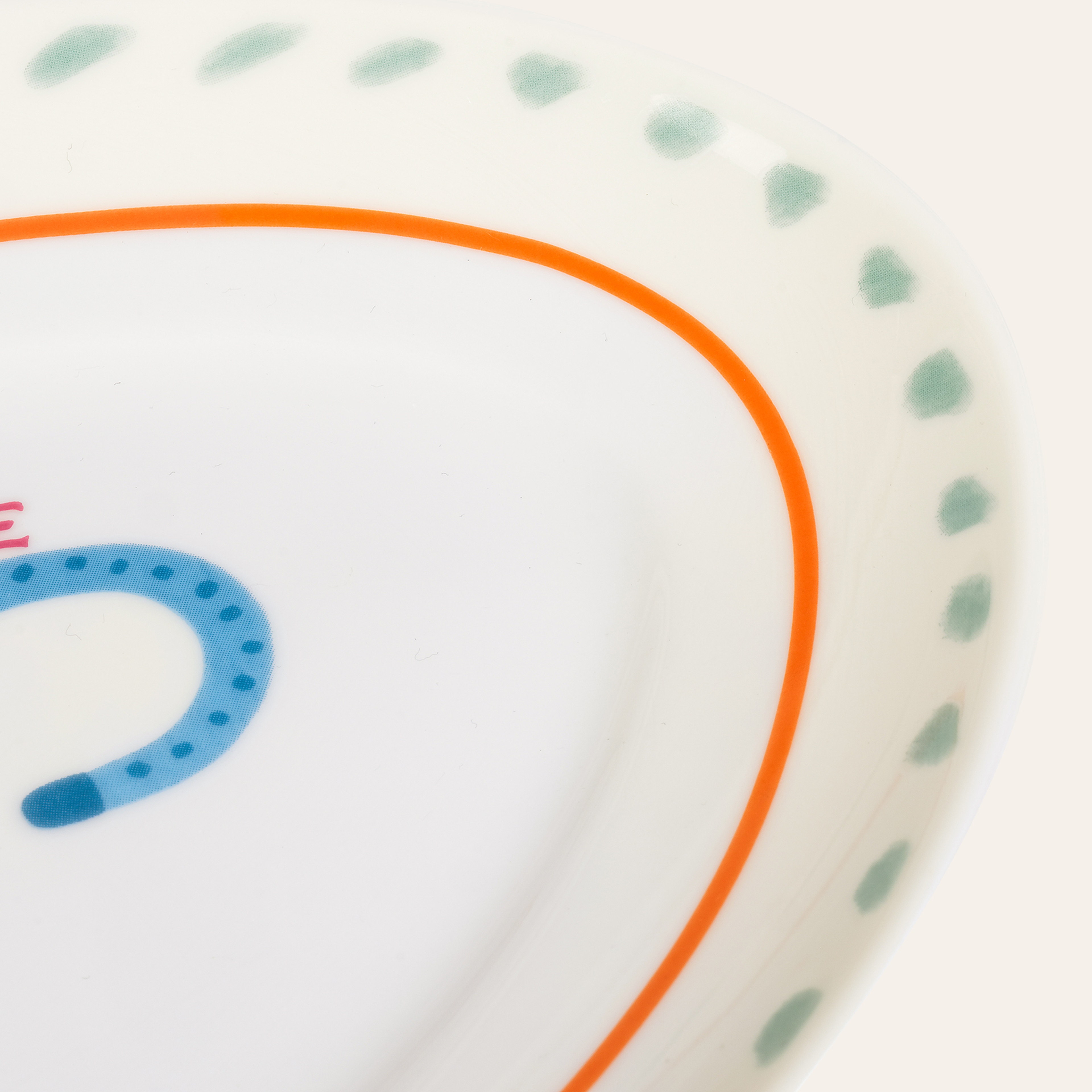 Luohu Porselen Oval Tabak 25x15 Cm Renkli