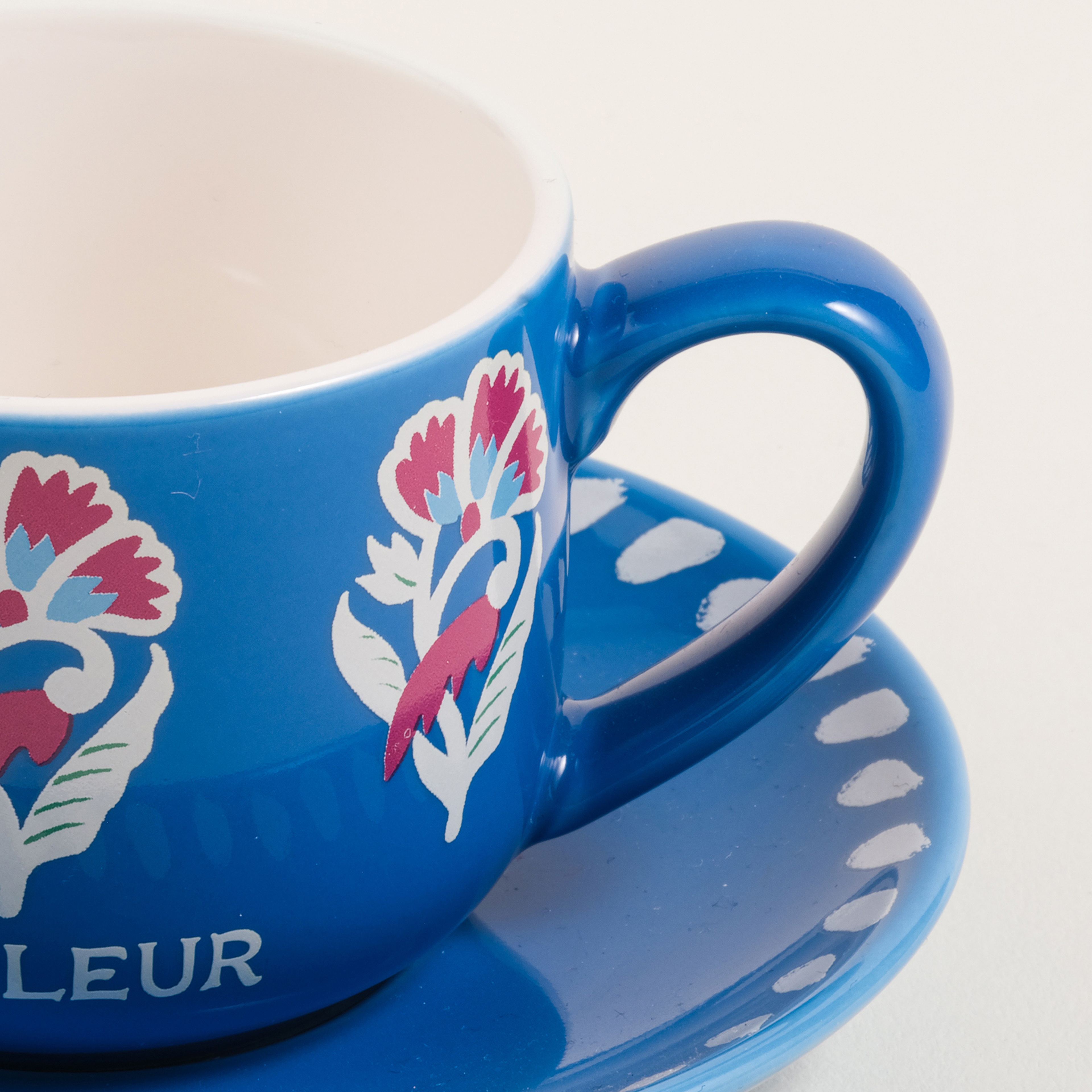 Luohu Porselen Kahve Seti 90 Ml Mavi