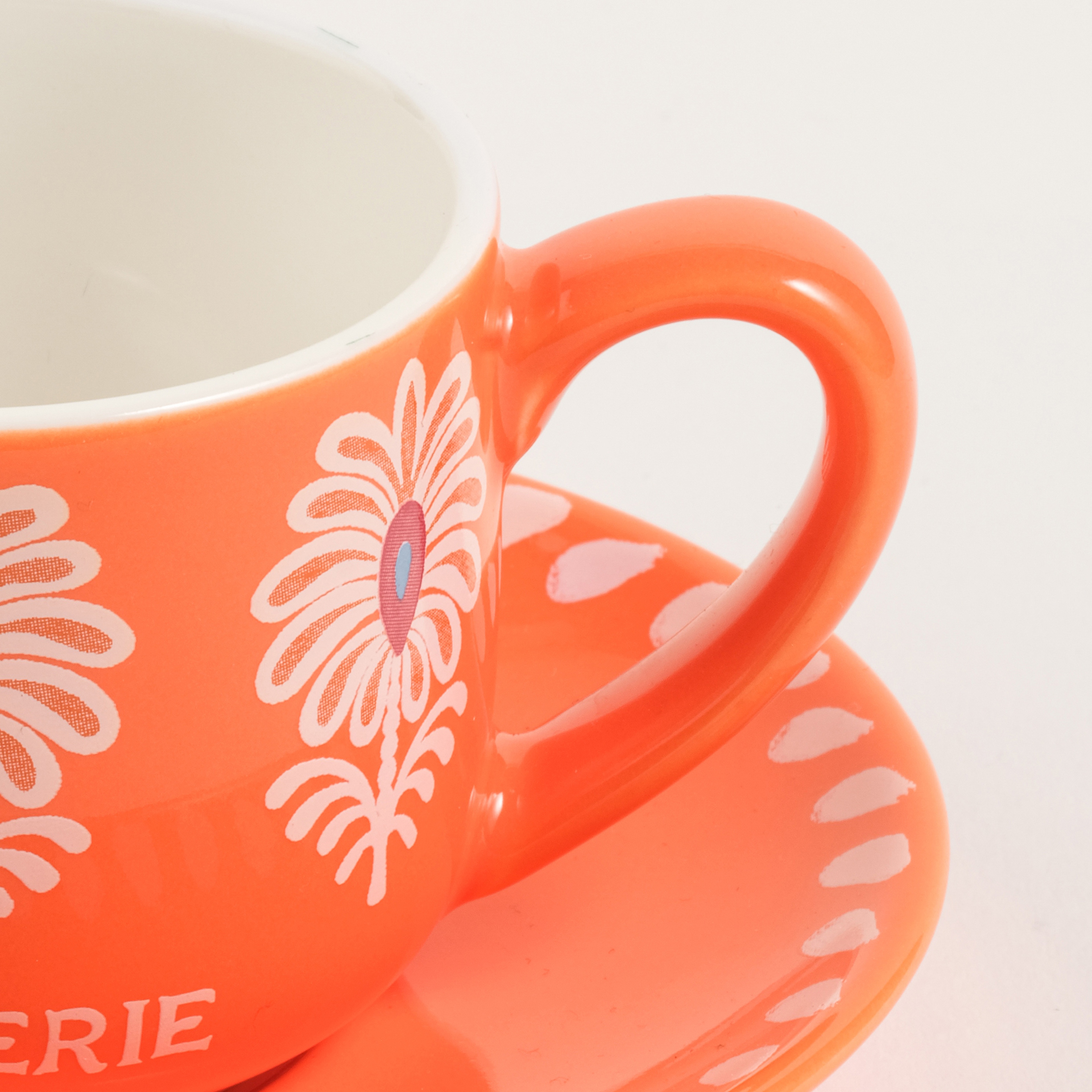 Luohu Porselen Kahve Seti 90 Ml Turuncu