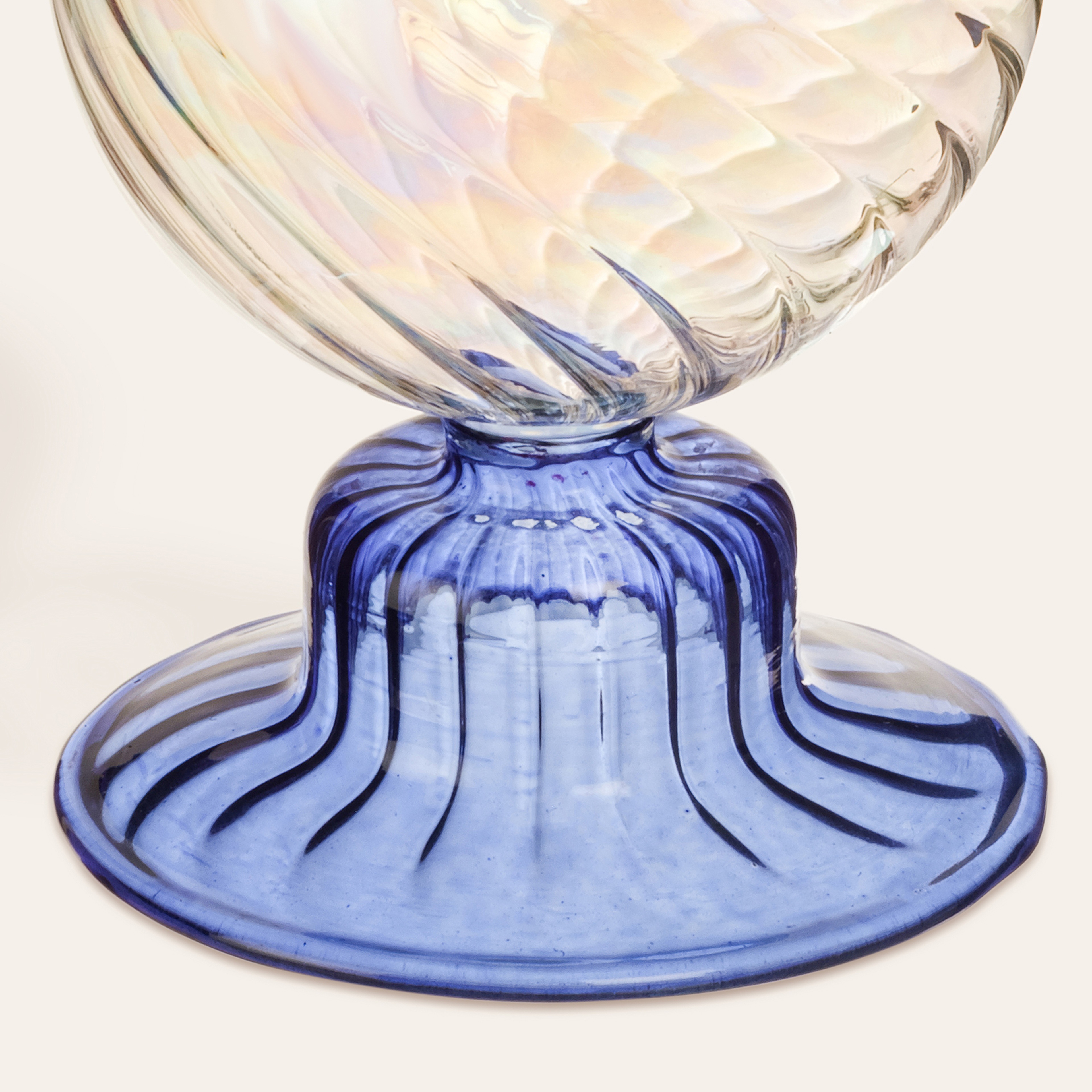 Nanjıng Borosilikat Cam Şamdan 8x8x18 Cm Renkli