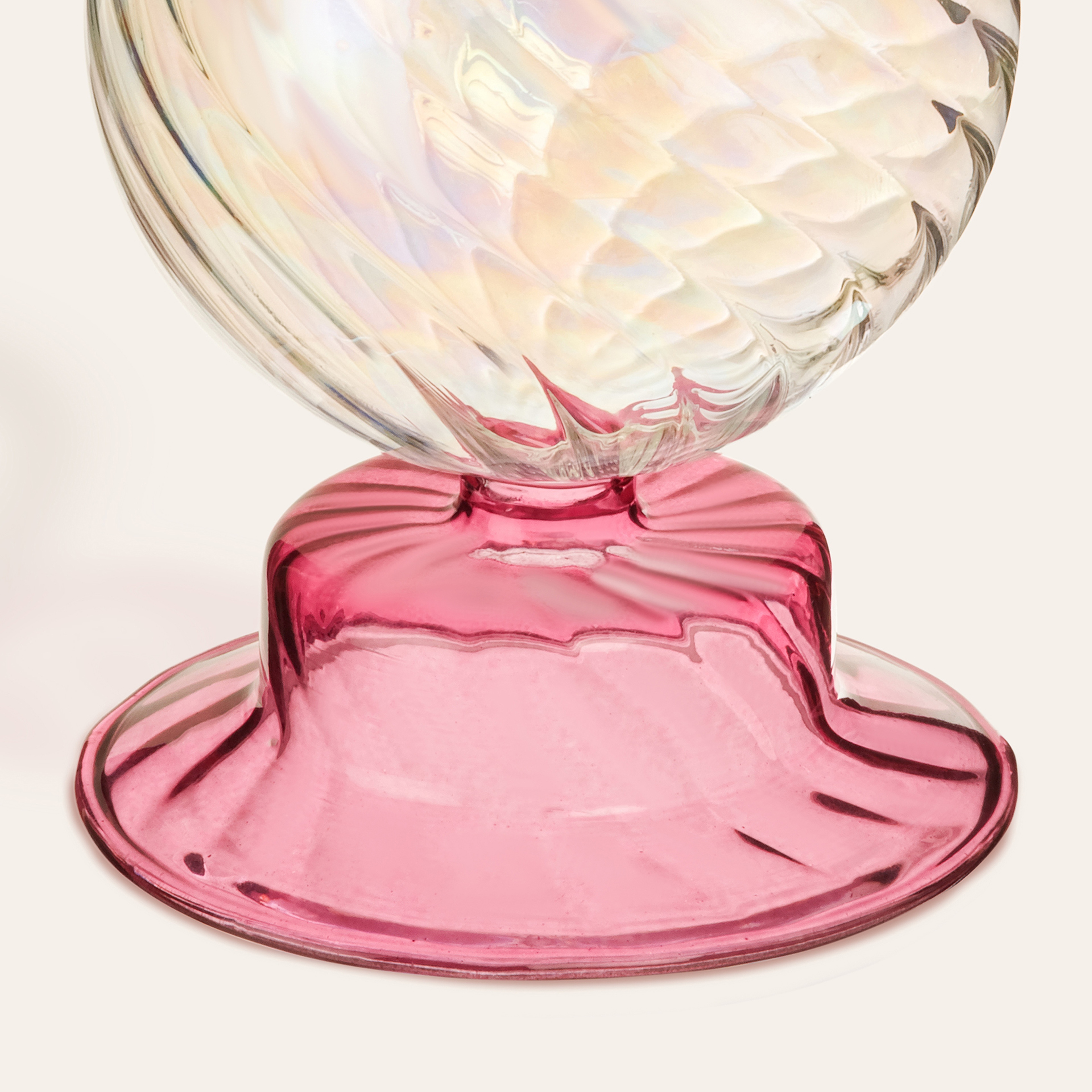 Nanjıng Borosilikat Cam Şamdan 10x10x20 Cm Renkli