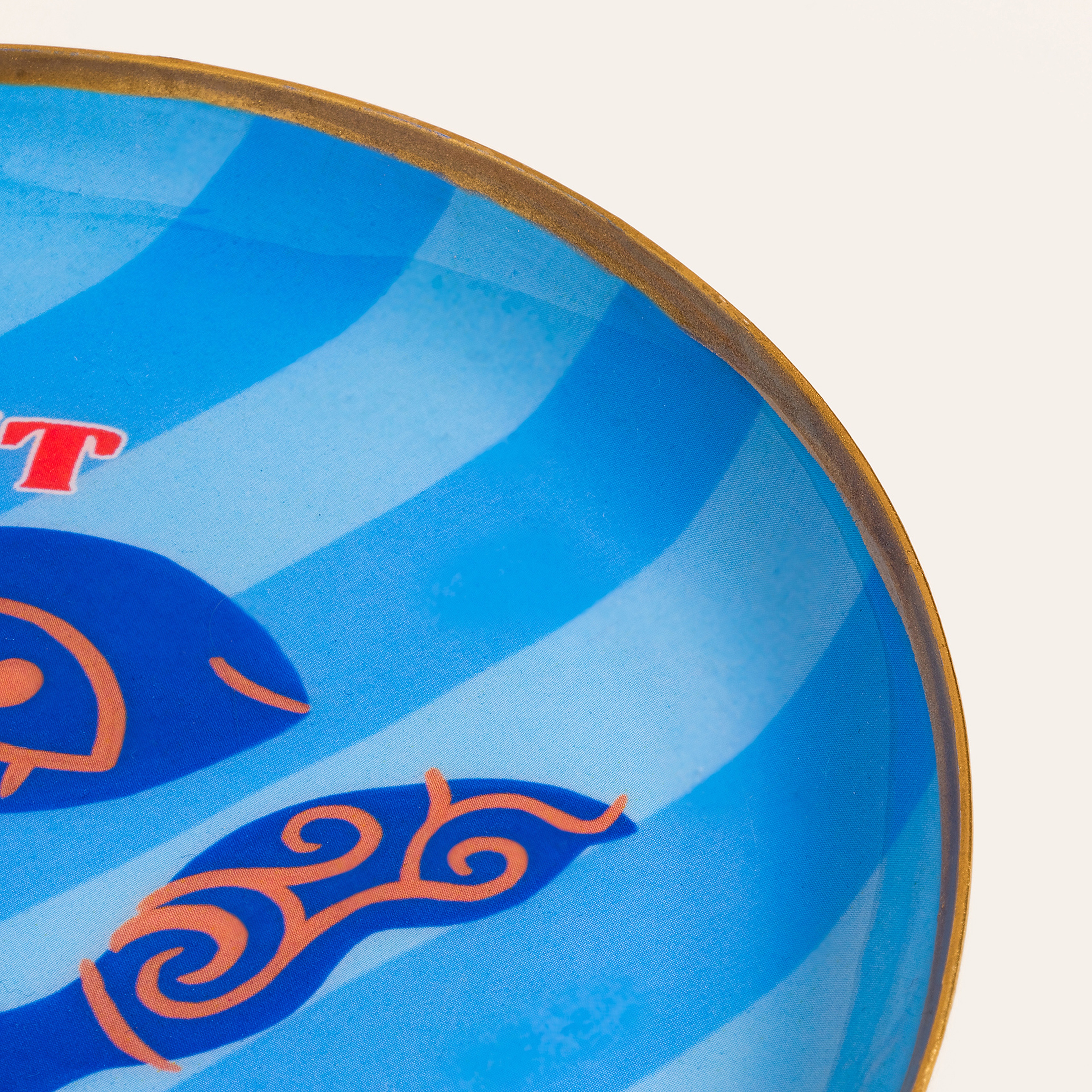 Agra Metal Dekoratif Tepsi 15x15 Cm Mavi