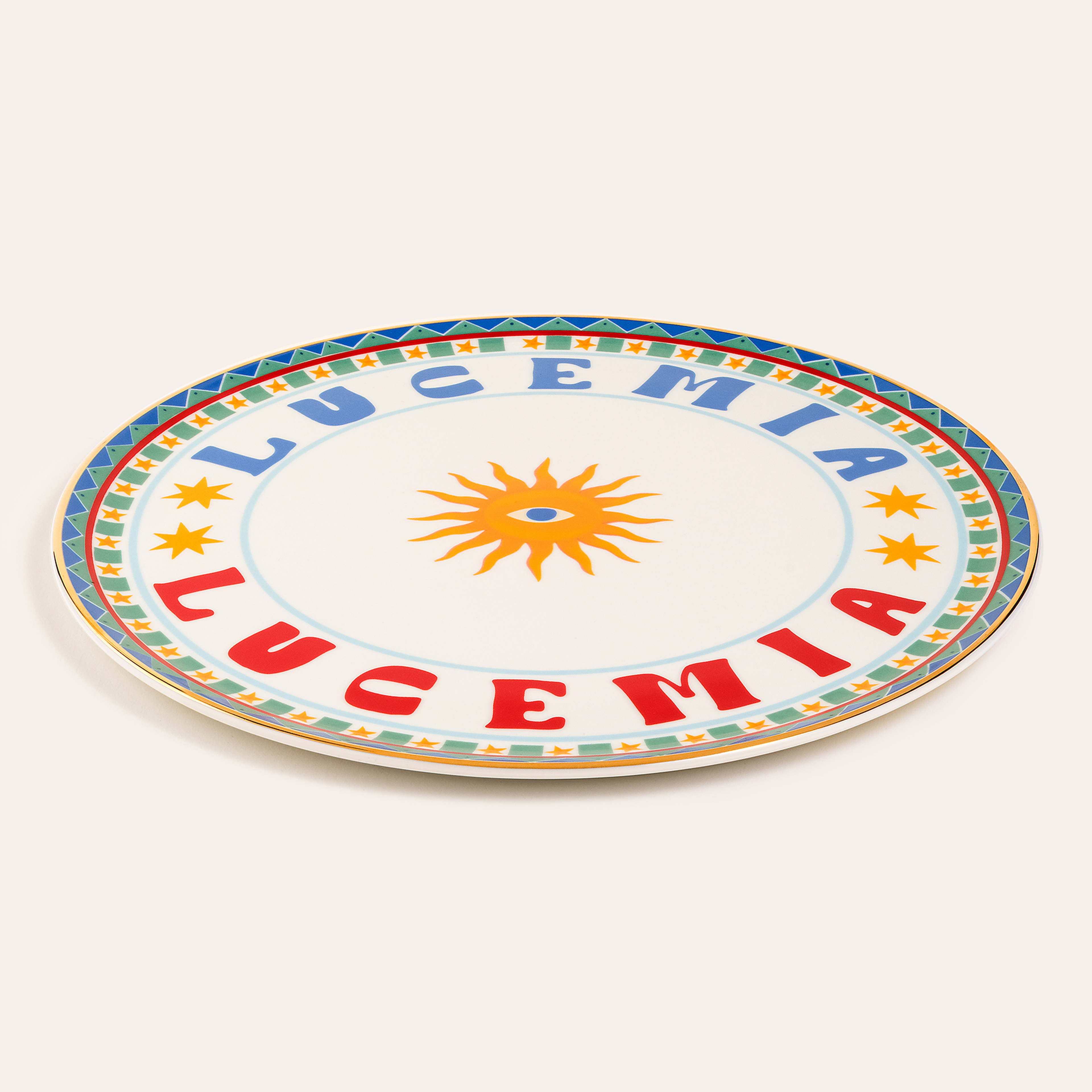 Lublın Porselen Pizza Tabağı 33 Cm Mavi