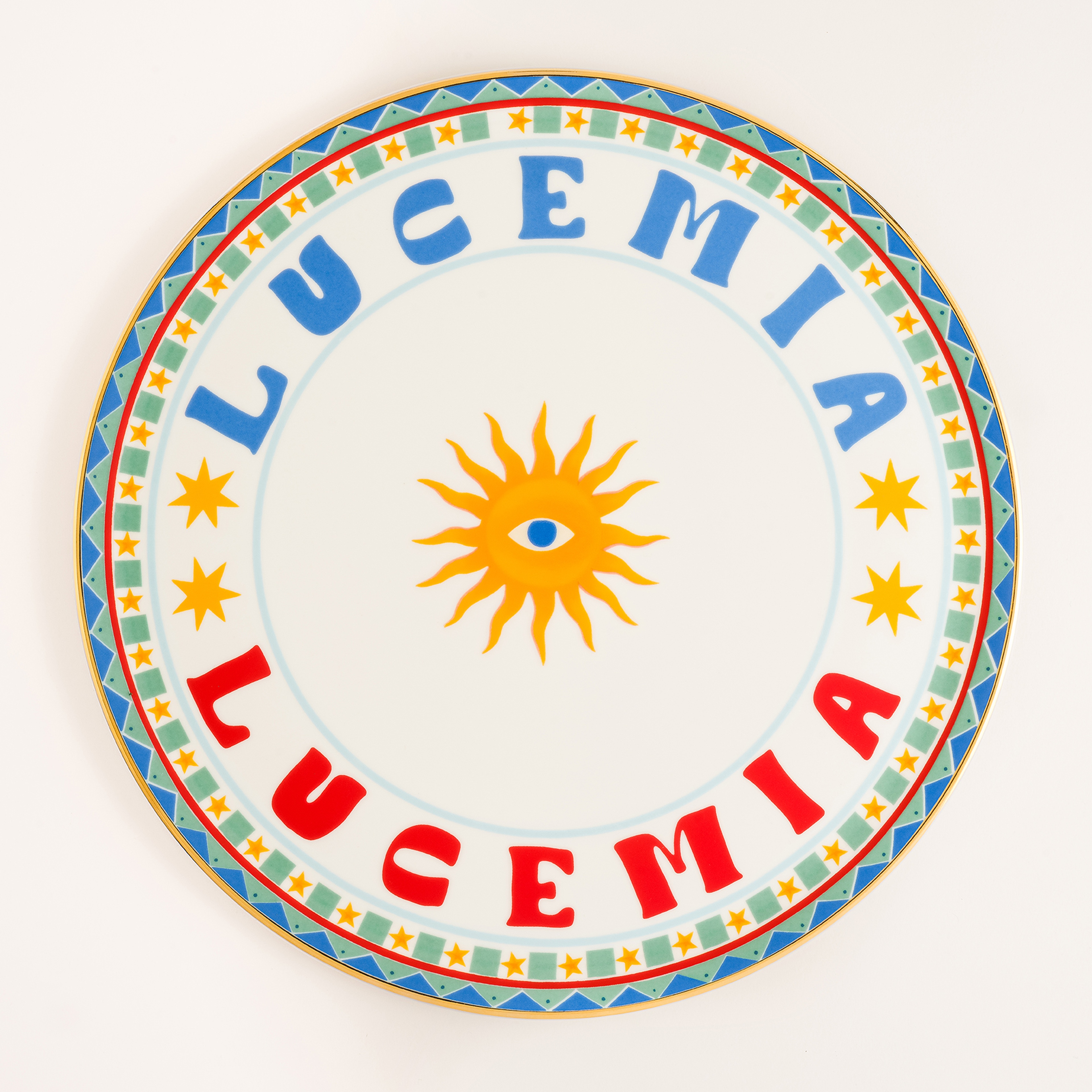 Lublın Porselen Pizza Tabağı 33 Cm Mavi