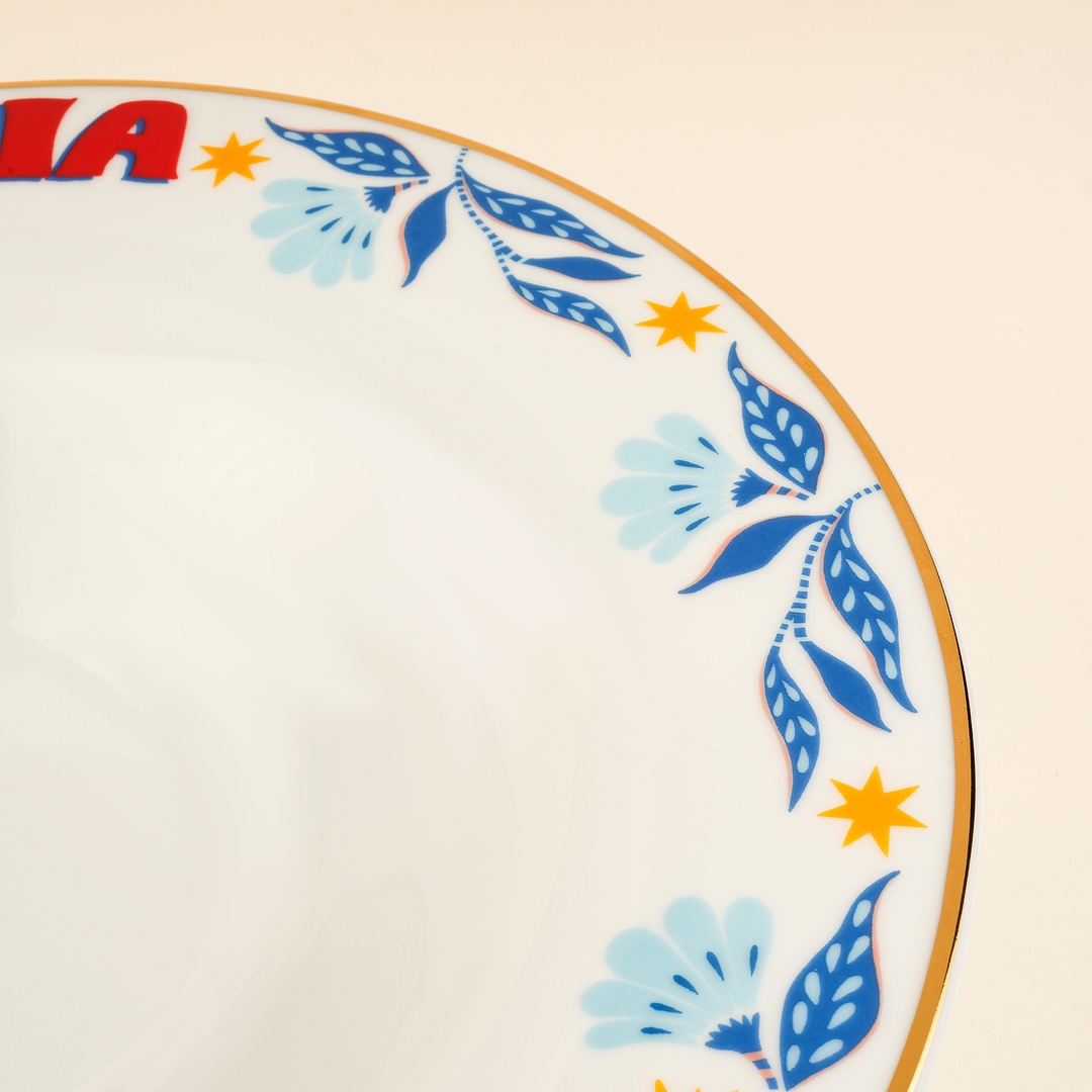 Lublın Porselen Makarna Tabağı 30 Cm Mavi