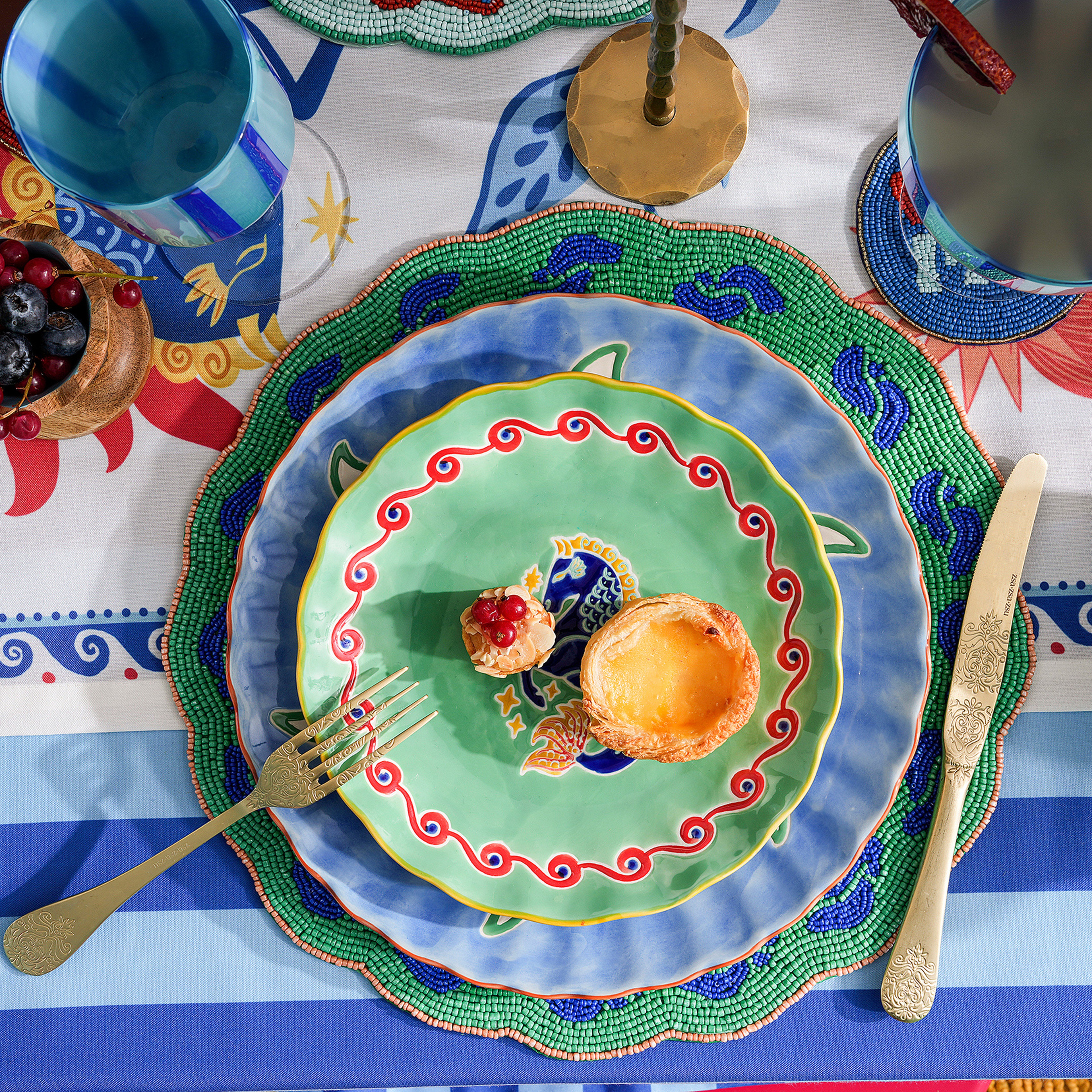 Sanya Seramik Pasta Tabağı 21 Cm