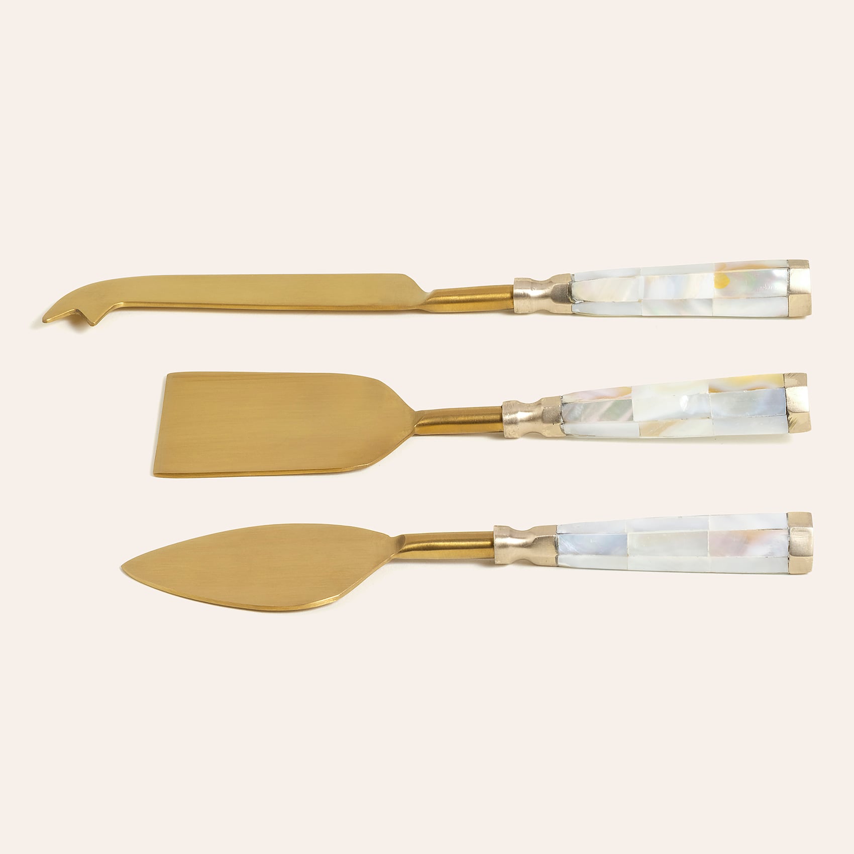 Rampur Altın-sedef Pirinç-sedef Servis Seti 5x17x1 Cm