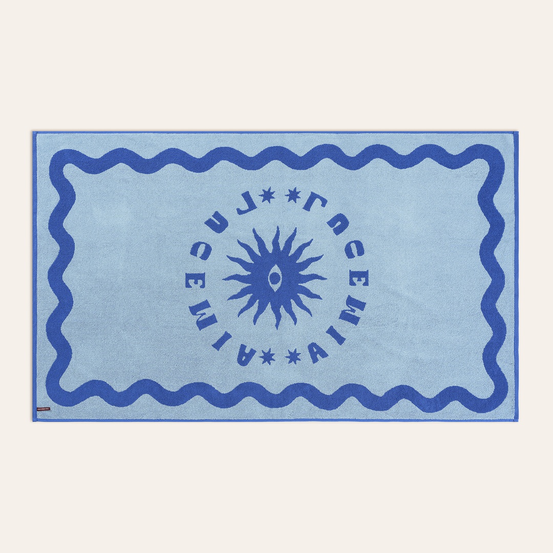 Tabea Pamuk Plaj Havlusu 90x150 Cm Mavi