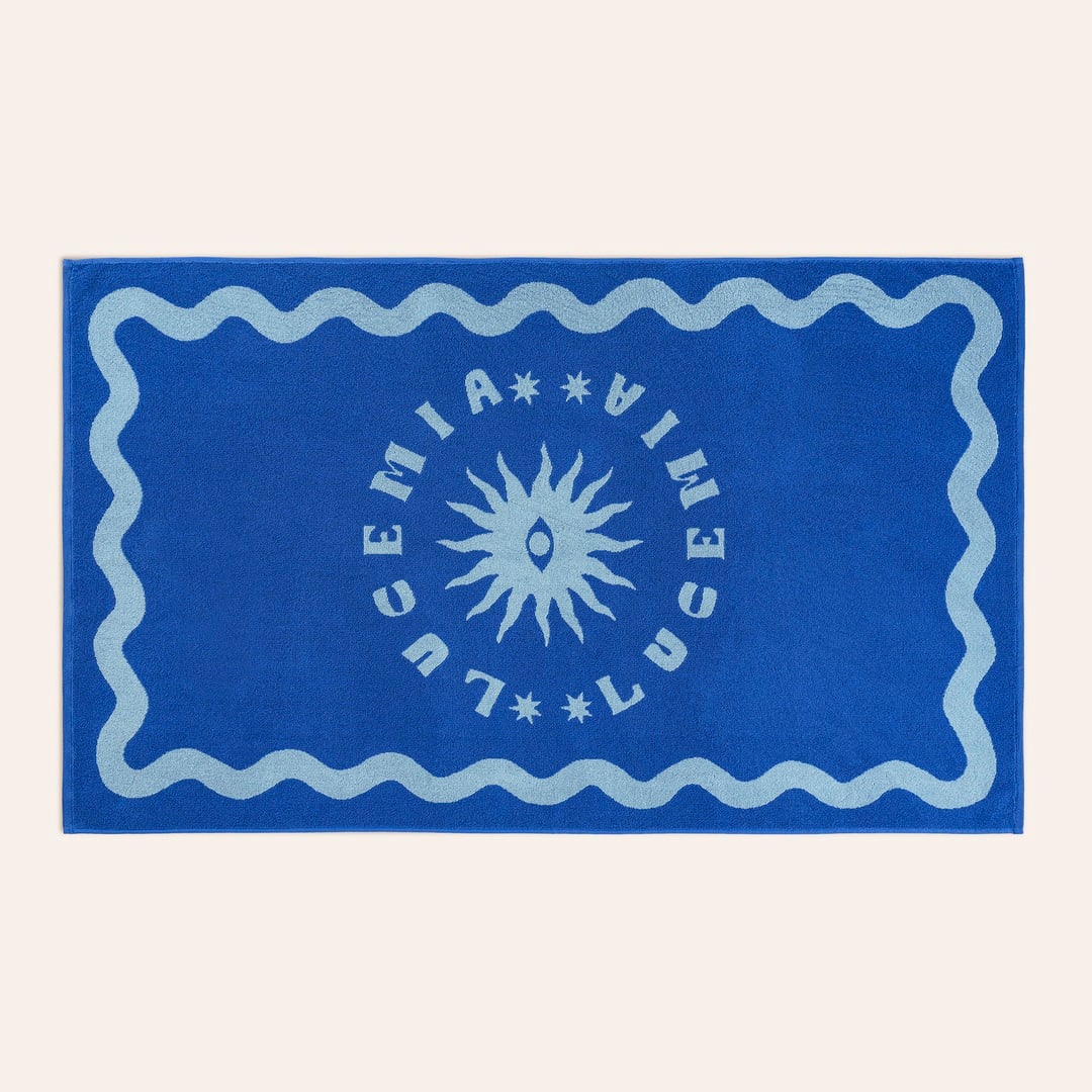 Tabea Pamuk Plaj Havlusu 90x150 Cm Mavi