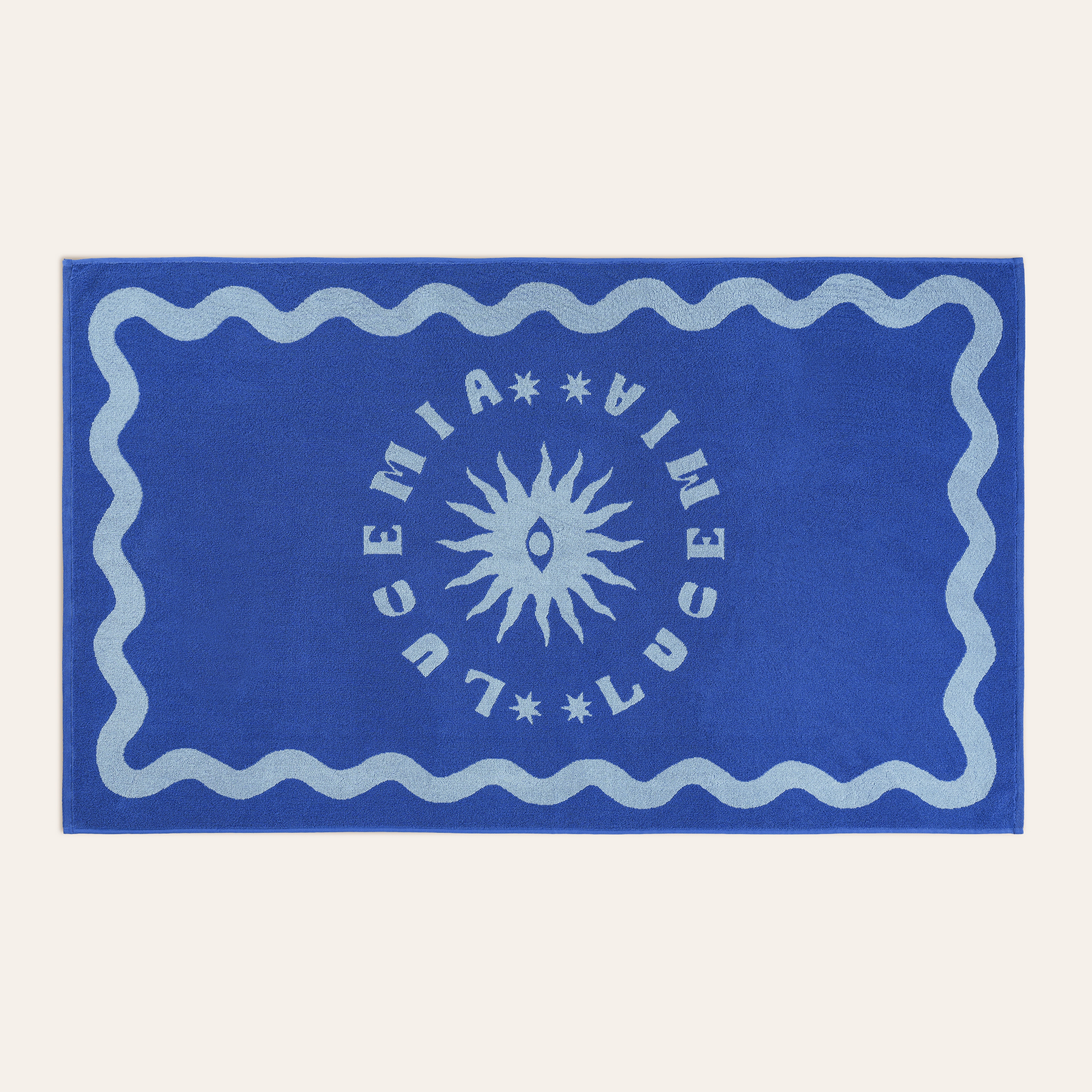 Tabea Pamuk Plaj Havlusu 90x150 Cm Mavi