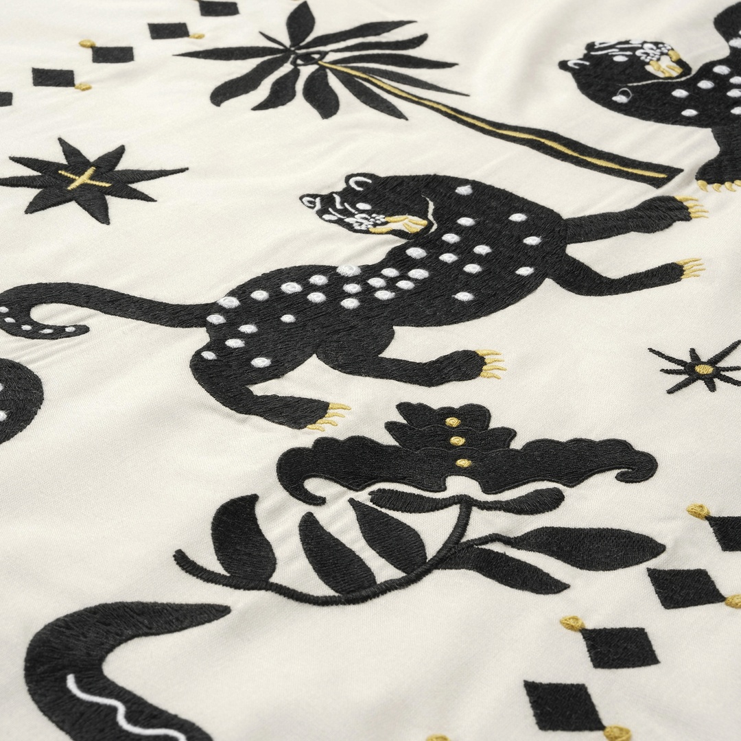 Kadmos Ekru Çift Kişilik Tencel Nevresim Takımı