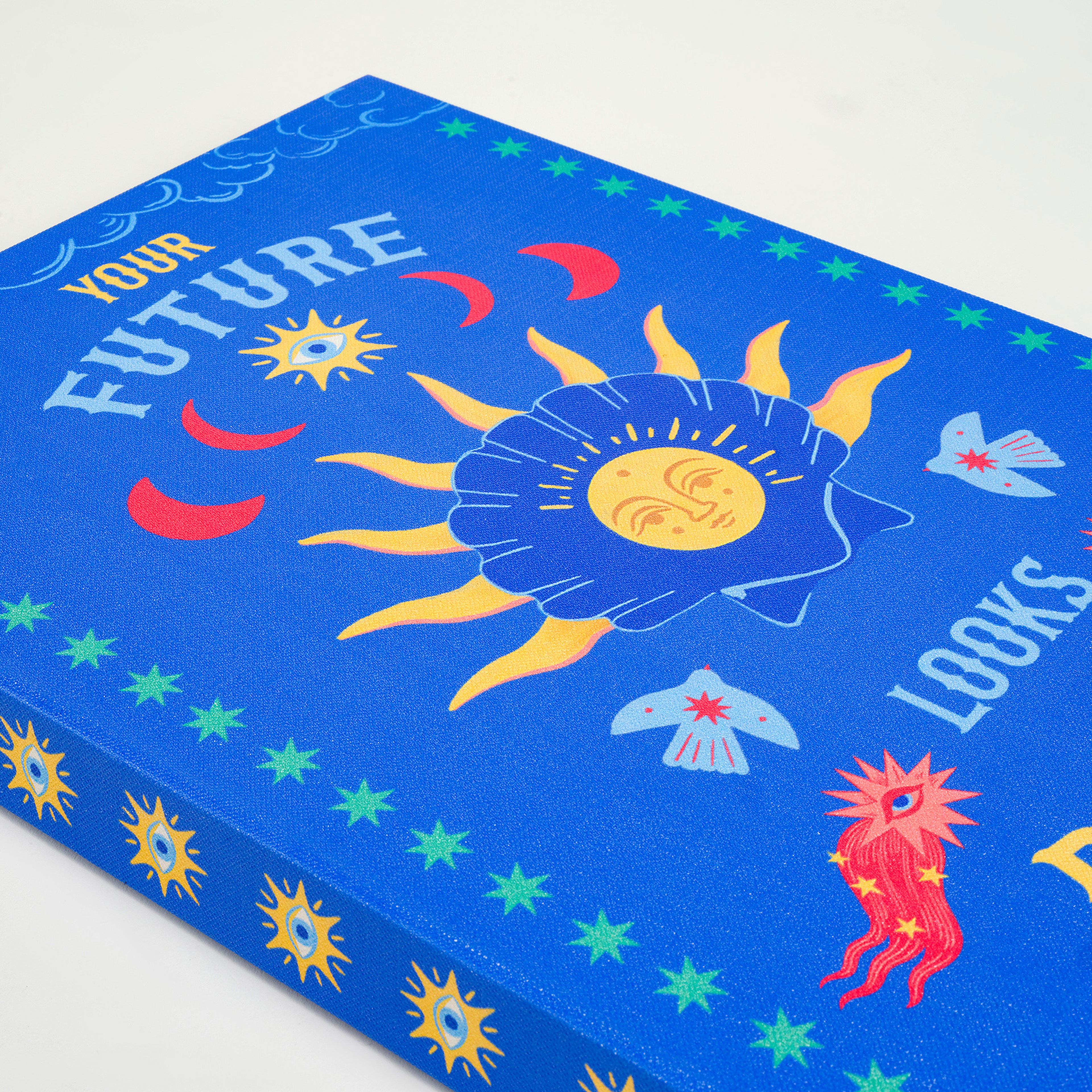 Olbıa Kanvas - Polistren - Kadife Dekoratif Kutu 24x34 Cm Mavi